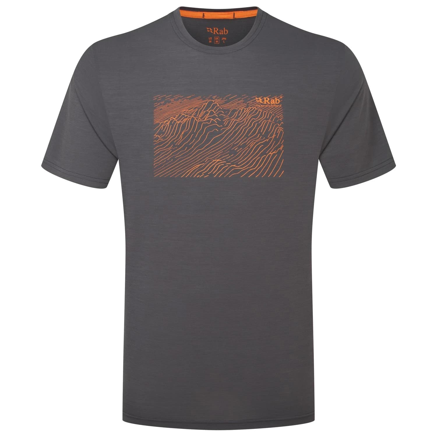 Мъжка мериносова блуза Rab Syncrino Ridge Tee Merino shirt - Graphene