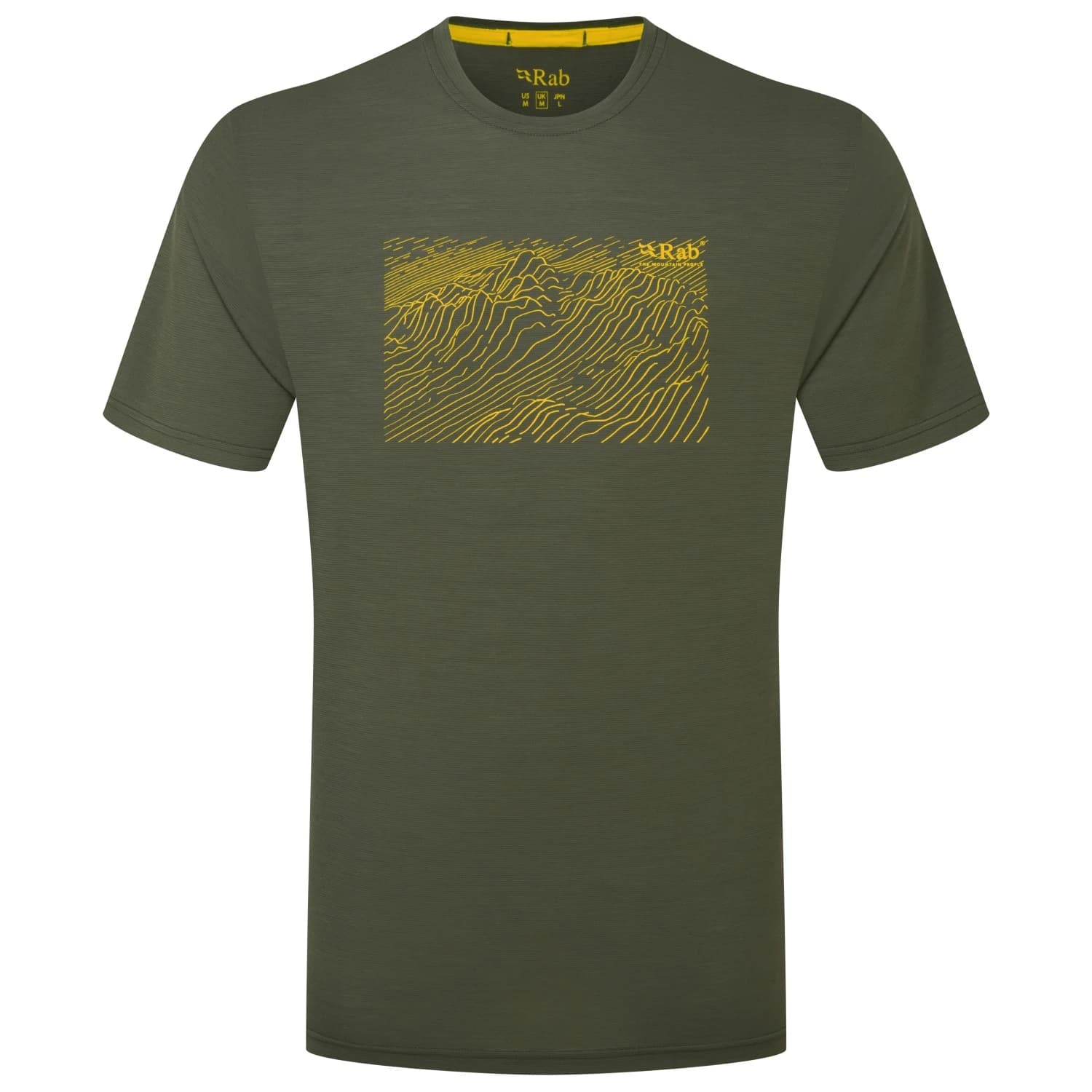 Мъжка мериносова блуза Rab Syncrino Ridge Tee Merino shirt - Olive