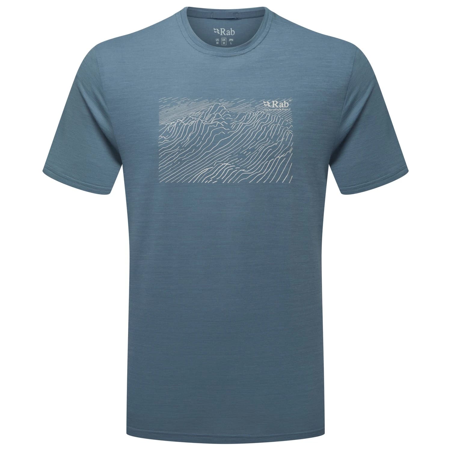 Мъжка мериносова блуза Rab Syncrino Ridge Tee Merino shirt - Orion Blue