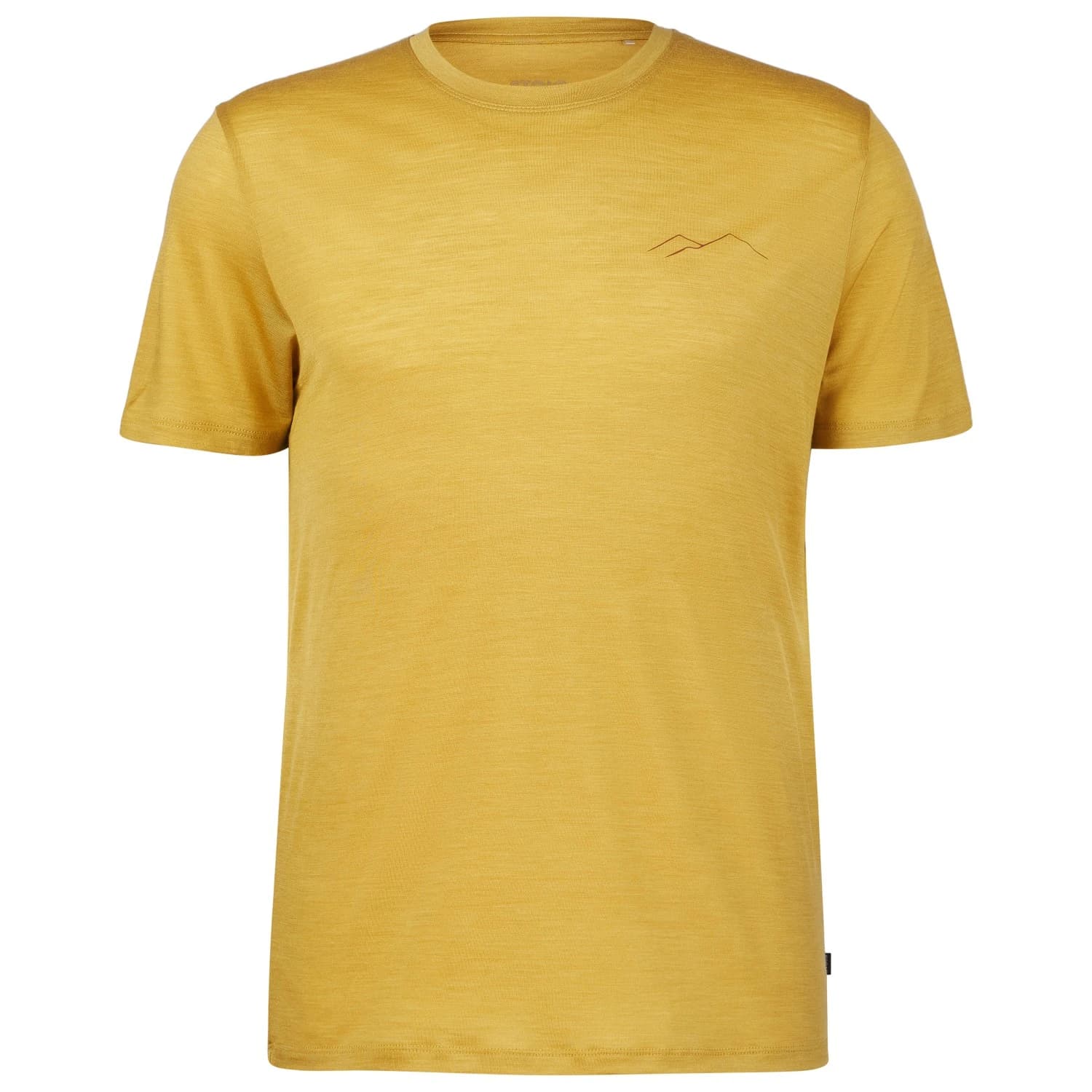 Мъжка мериносова блуза Stoic MerinoChill MMXX. Göteborg Print Tee Merino shirt - Curry Yellow