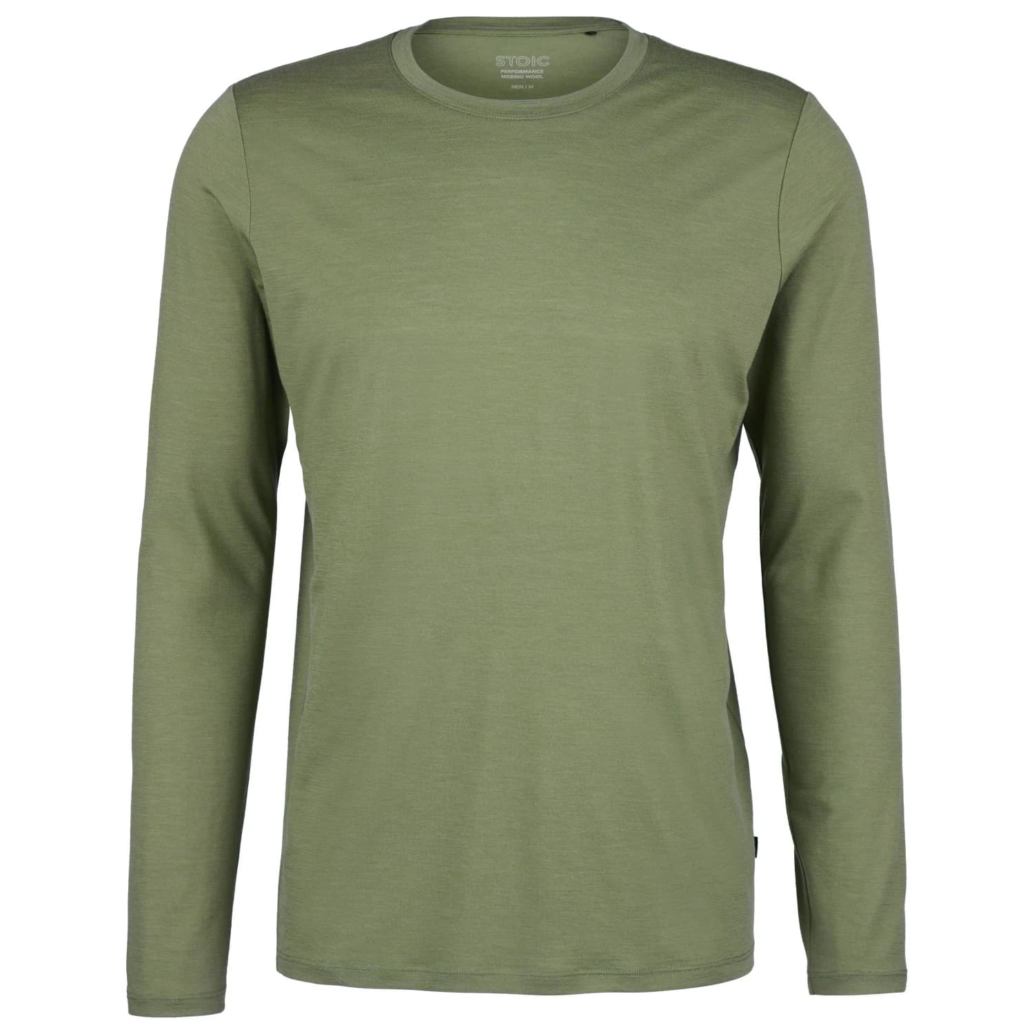 Мъжка мериносова блуза Stoic Merino155 LaholmSt. L/S Merino shirt - Moss Green
