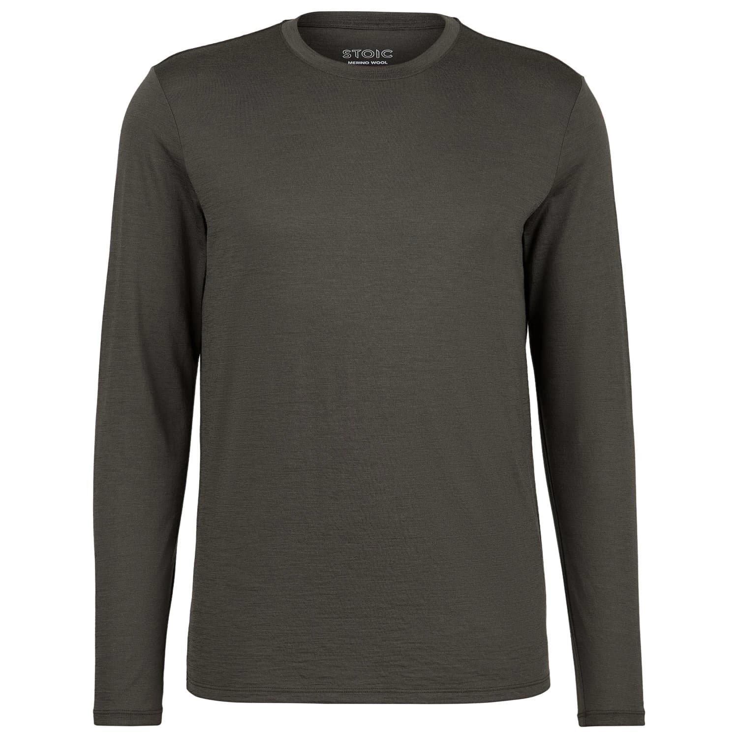 Мъжка мериносова блуза Stoic Merino155 LaholmSt. L/S Merino shirt - Dark Olive