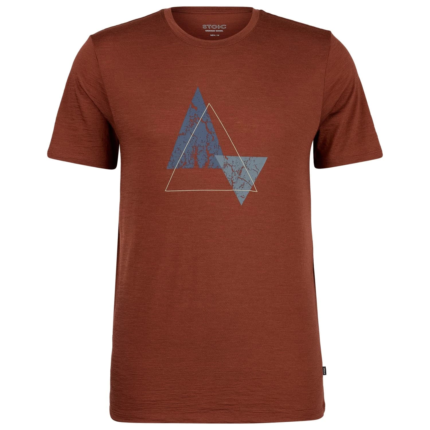 Мъжка мериносова блуза Stoic Merino155 LaholmSt. Print T-Shirt Peak Merino shirt - Timber Red