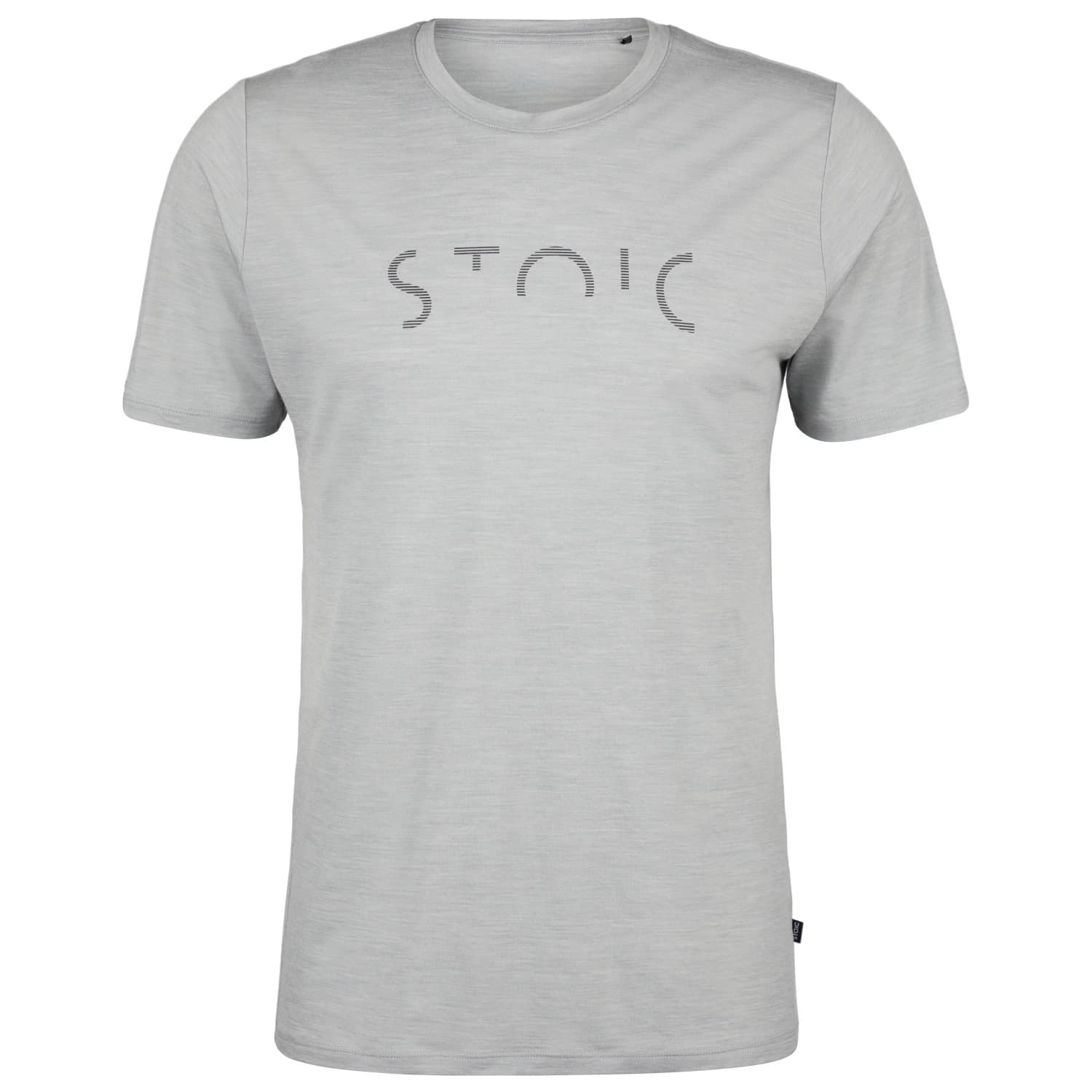 Мъжка мериносова блуза Stoic Merino155 LaholmSt. Print T-Shirt Stripes Merino shirt - Medium Grey / Iron Grey