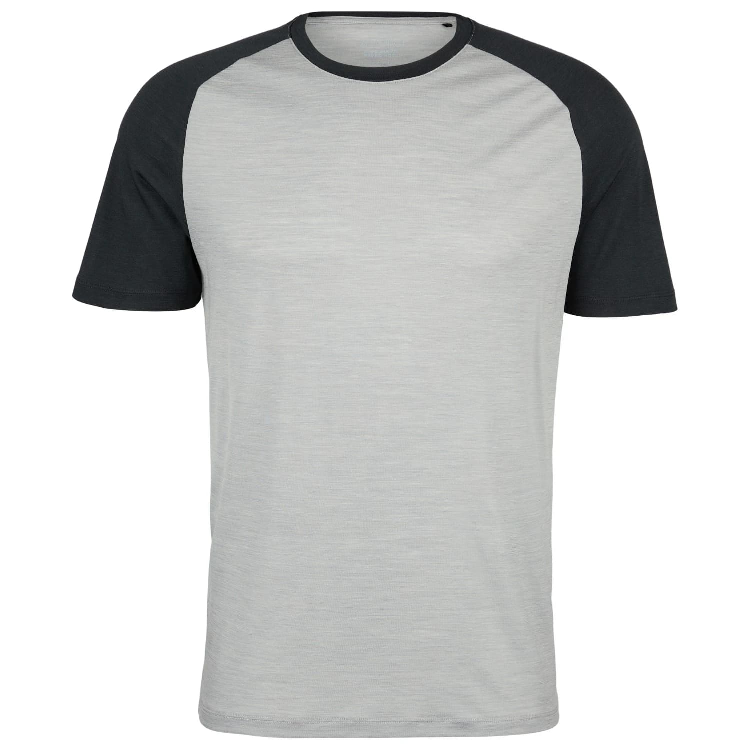 Мъжка мериносова блуза Stoic Merino155 LaholmSt. Raglan Shirt Merino shirt - Medium Grey / Black
