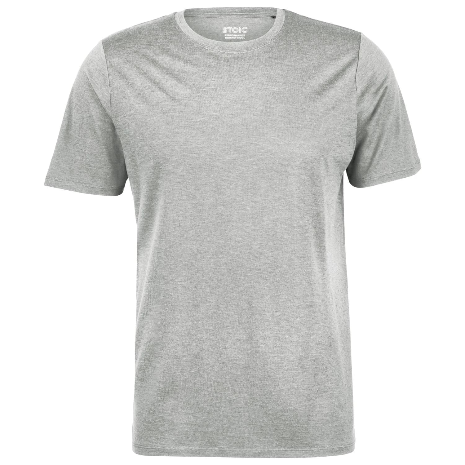 Мъжка мериносова блуза Stoic Merino155 LaholmSt. T-Shirt Merino shirt - Medium Grey / Melange