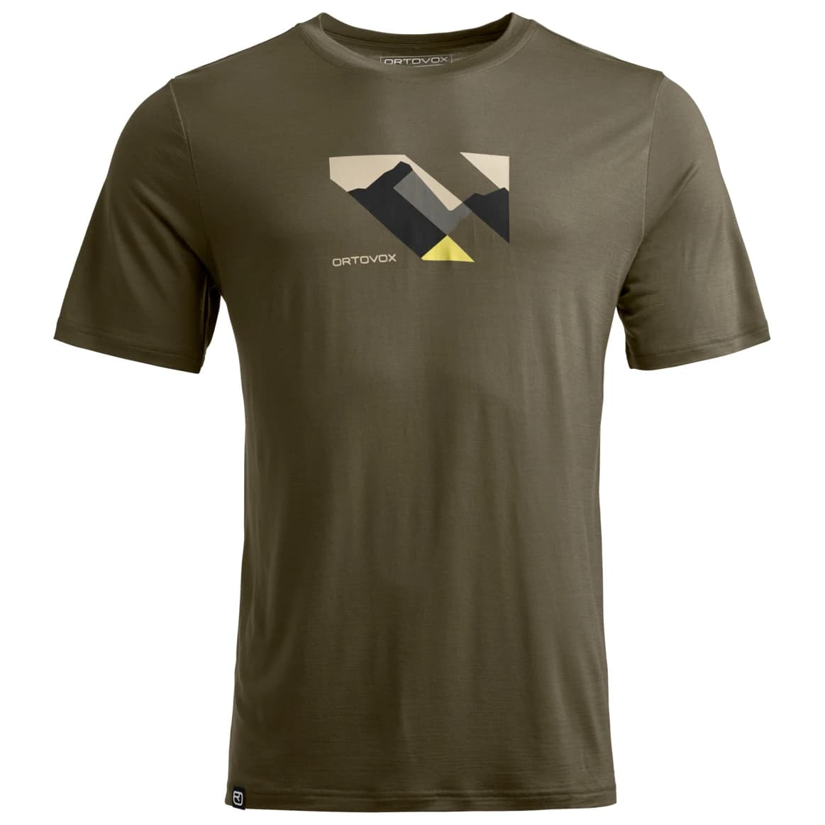 Мериносова блуза Ortovox 140 Cool Landscape T-Shirt Merino shirt - Dark Wild Herbs