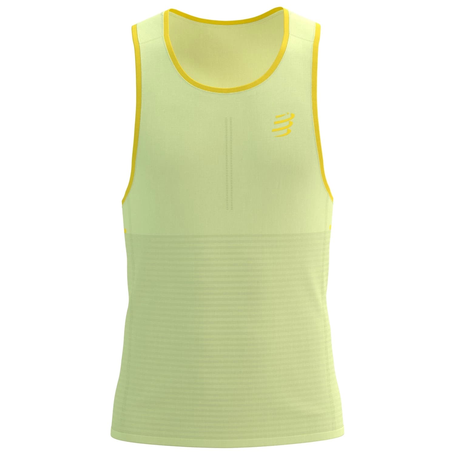 Мъжка тениска Compressport Pro Racing Singlet Running shirt - Elfin Yellow / Maize / Reflective Yellow