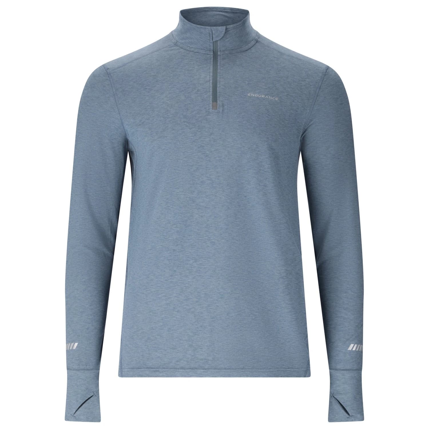 Тениска ENDURANCE Tune V2 Melange Midlayer Running shirt - Blue Mirage