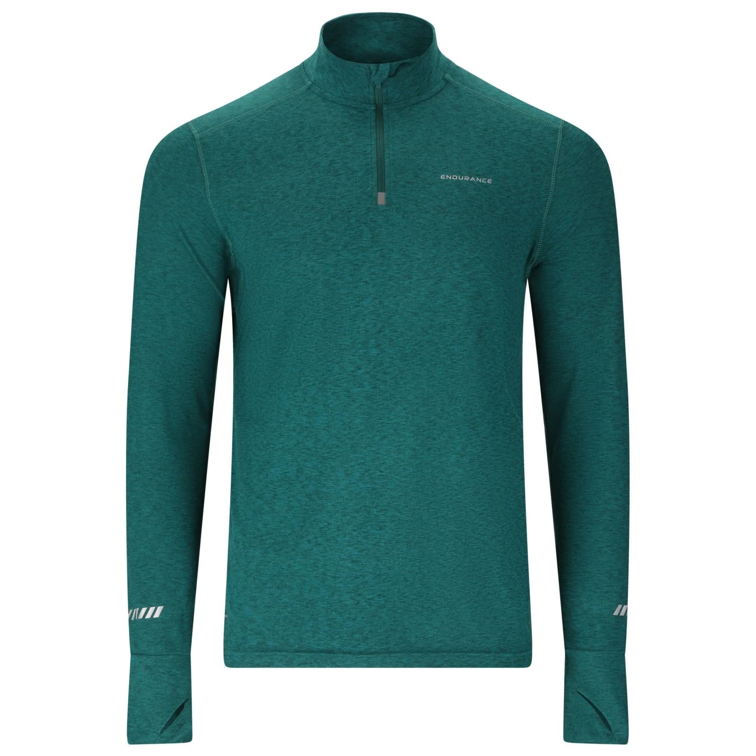 Тениска ENDURANCE Tune V2 Melange Midlayer Running shirt - Dark Sea