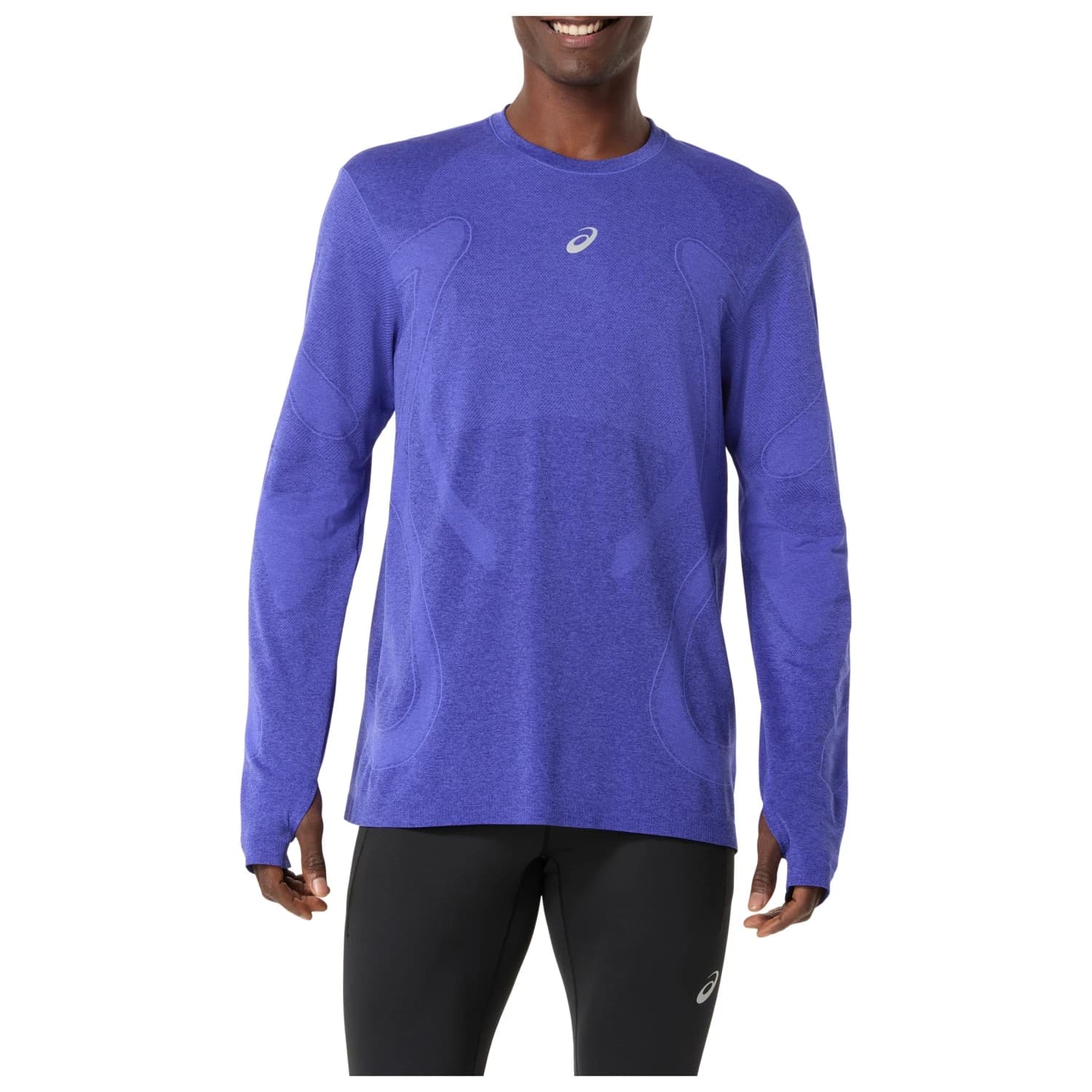 Мъжка тениска Asics Road Seamless L/S Top Running shirt - Cobalt Burst / Eggplant