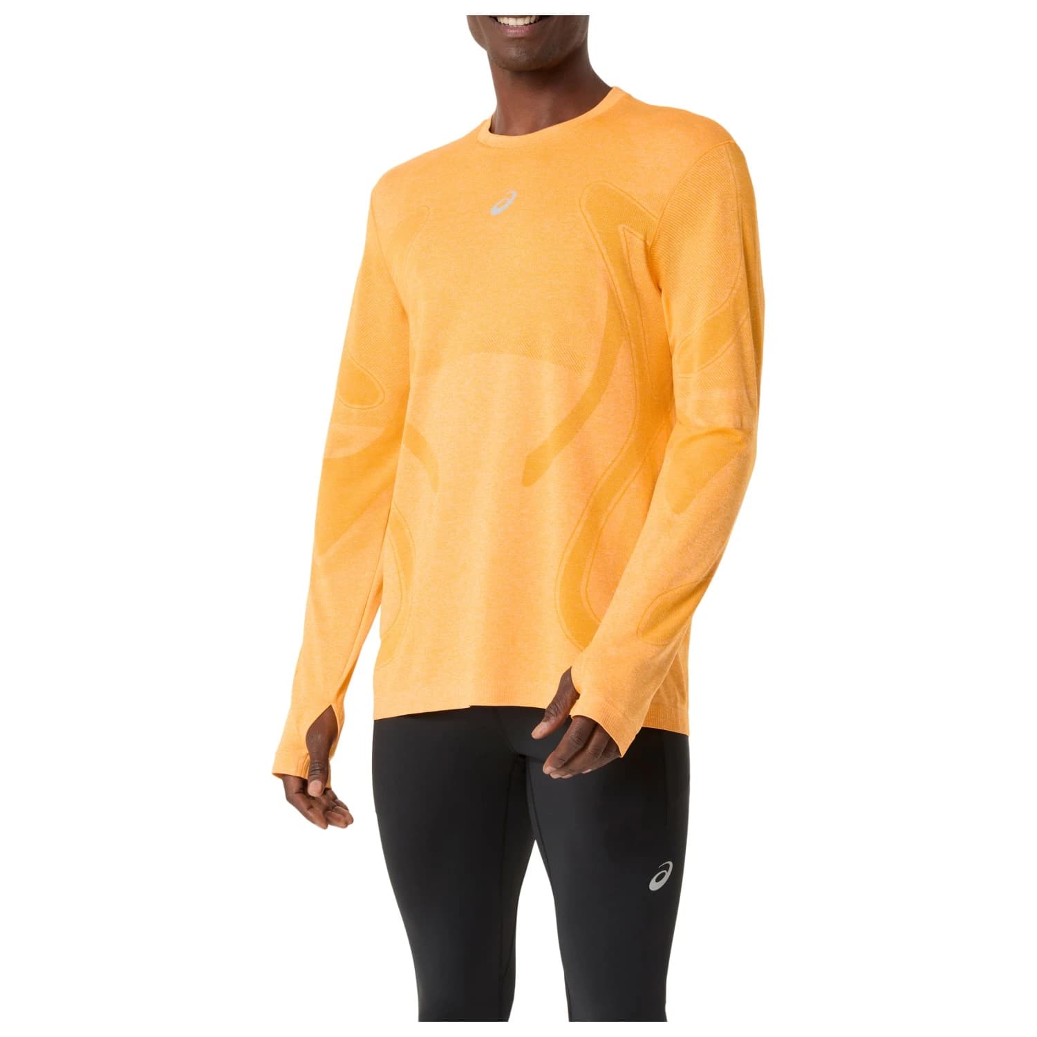 Мъжка тениска Asics Road Seamless L/S Top Running shirt - Yamabuki