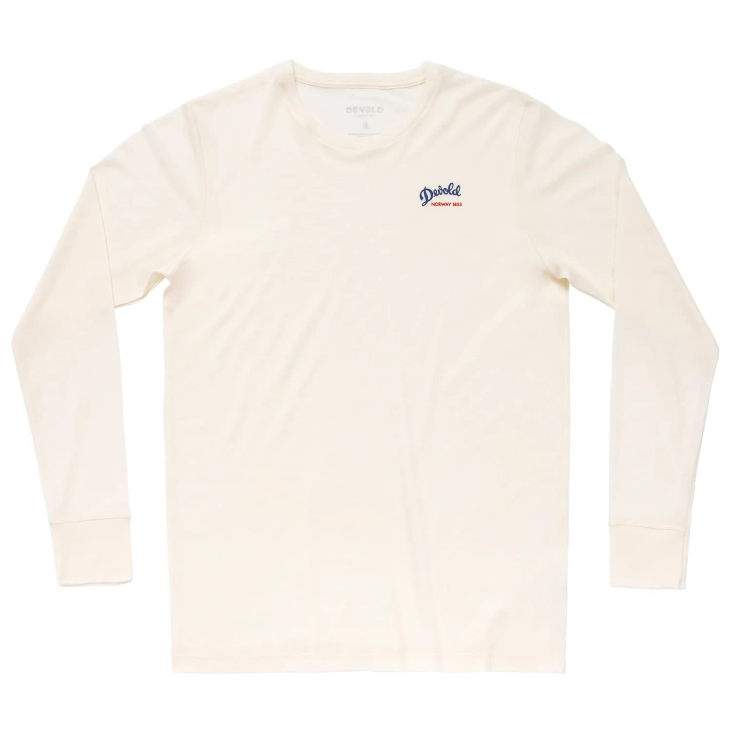 Мъжка мериносова блуза Devold Classic Script L/S Merino shirt - White