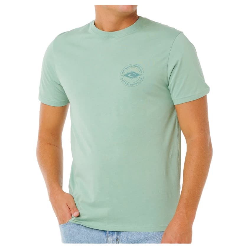 Мъжка тениска Rip Curl Staple Tee T-shirt - Aloe