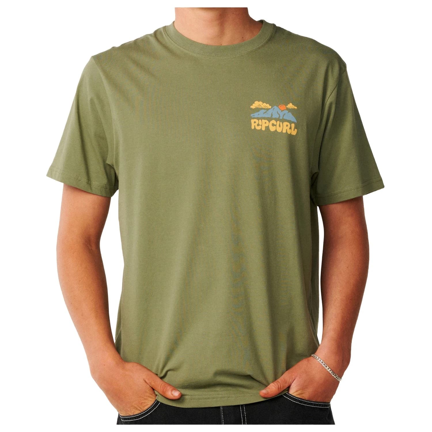 Мъжка тениска Rip Curl Surf Trip Tee T-shirt - Surplus Green
