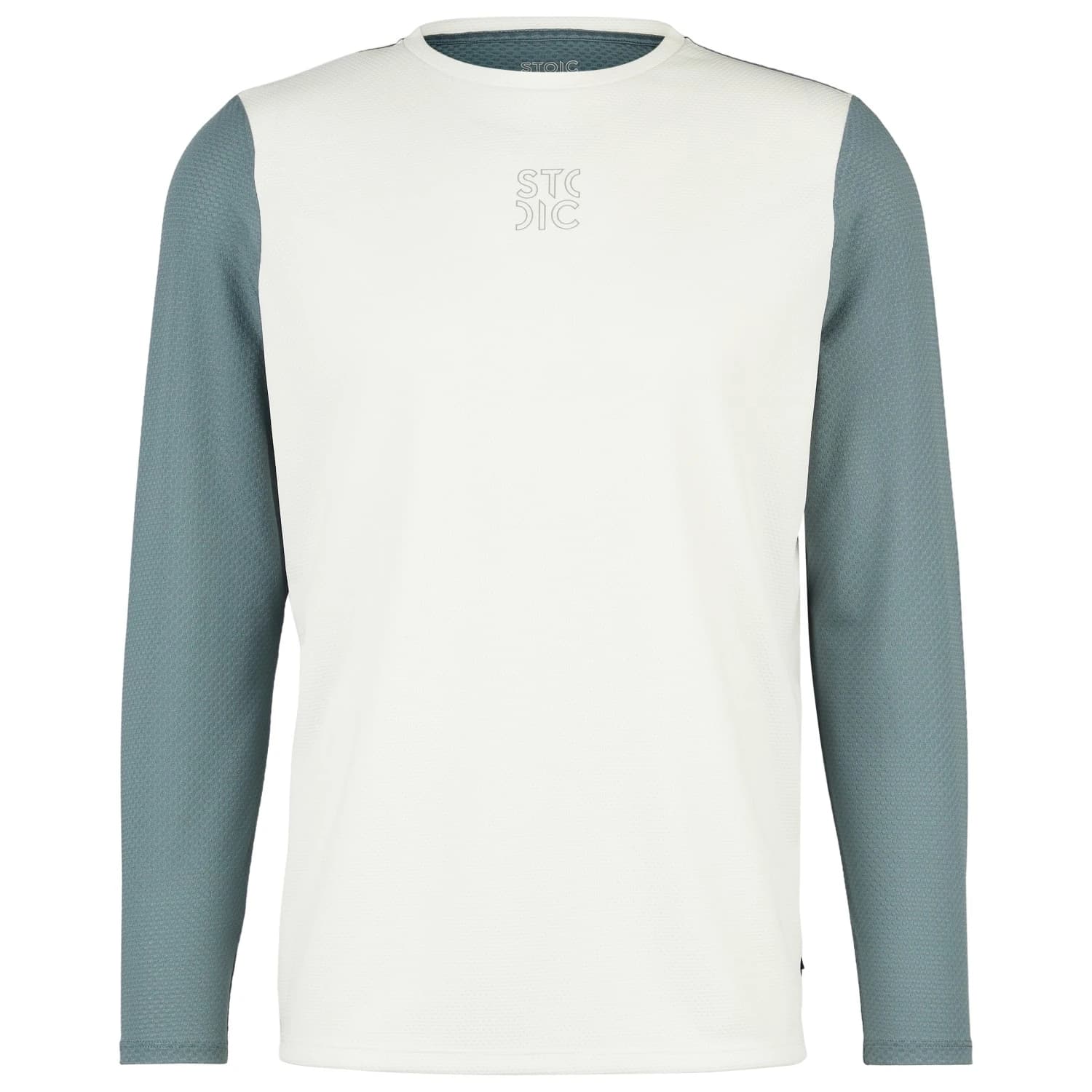 Мъжка спортна тениска Stoic Performance ForsvikSt. Longsleeve Sport shirt - Blanc White / Storm Blue