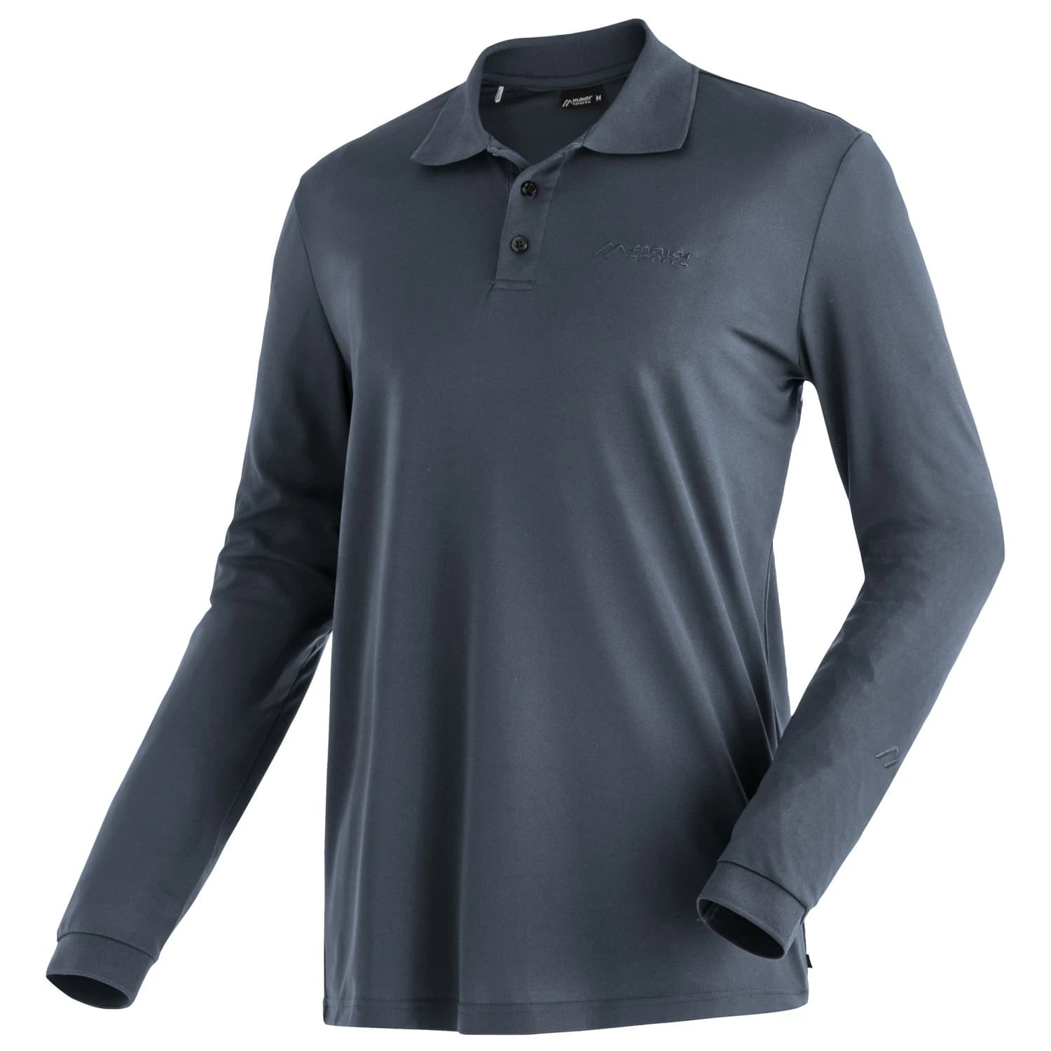 Поло тениска Maier Sports Ulrich L/S Polo shirt - Graphite
