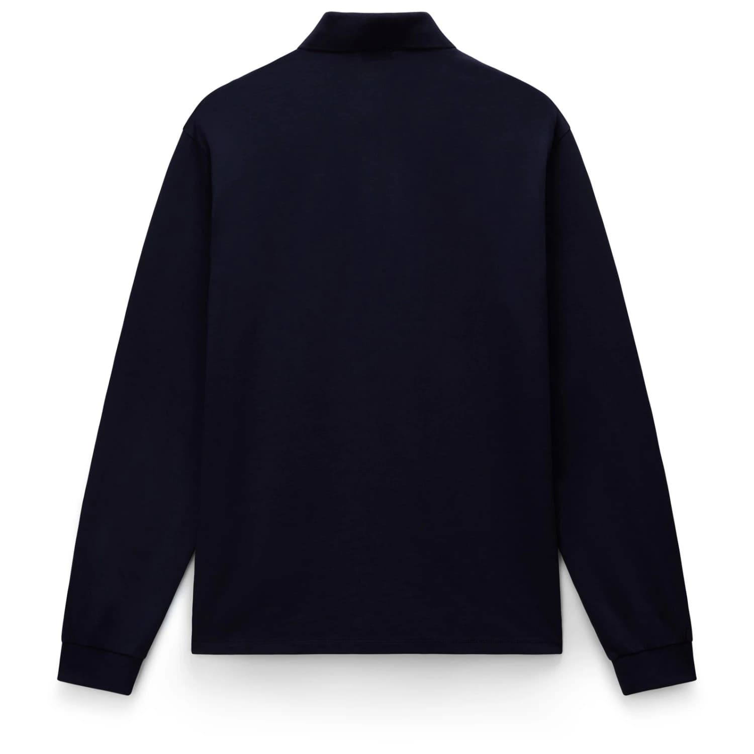 Мъжка поло тениска Napapijri E-Badge L/S Polo shirt - Blu Marine