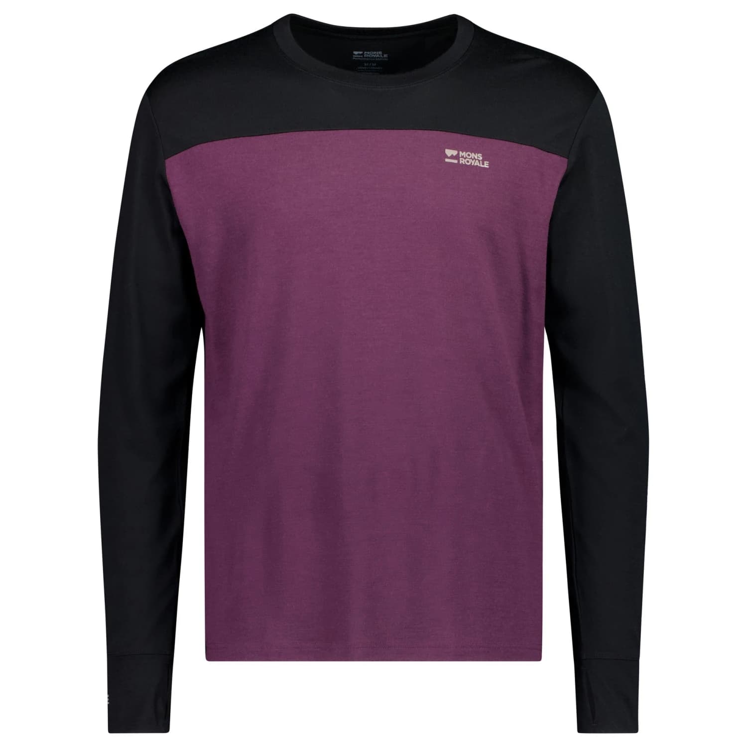 Мериносово термобельо Mons Royale Yotei Merino L/S Merino shirt - Fig / Black