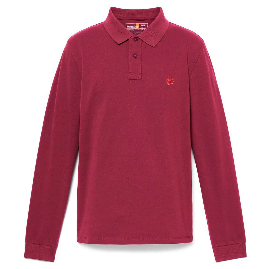 Мъжка поло тениска Timberland Millers River L/S Millers River Pique Polo shirt - Burgundy