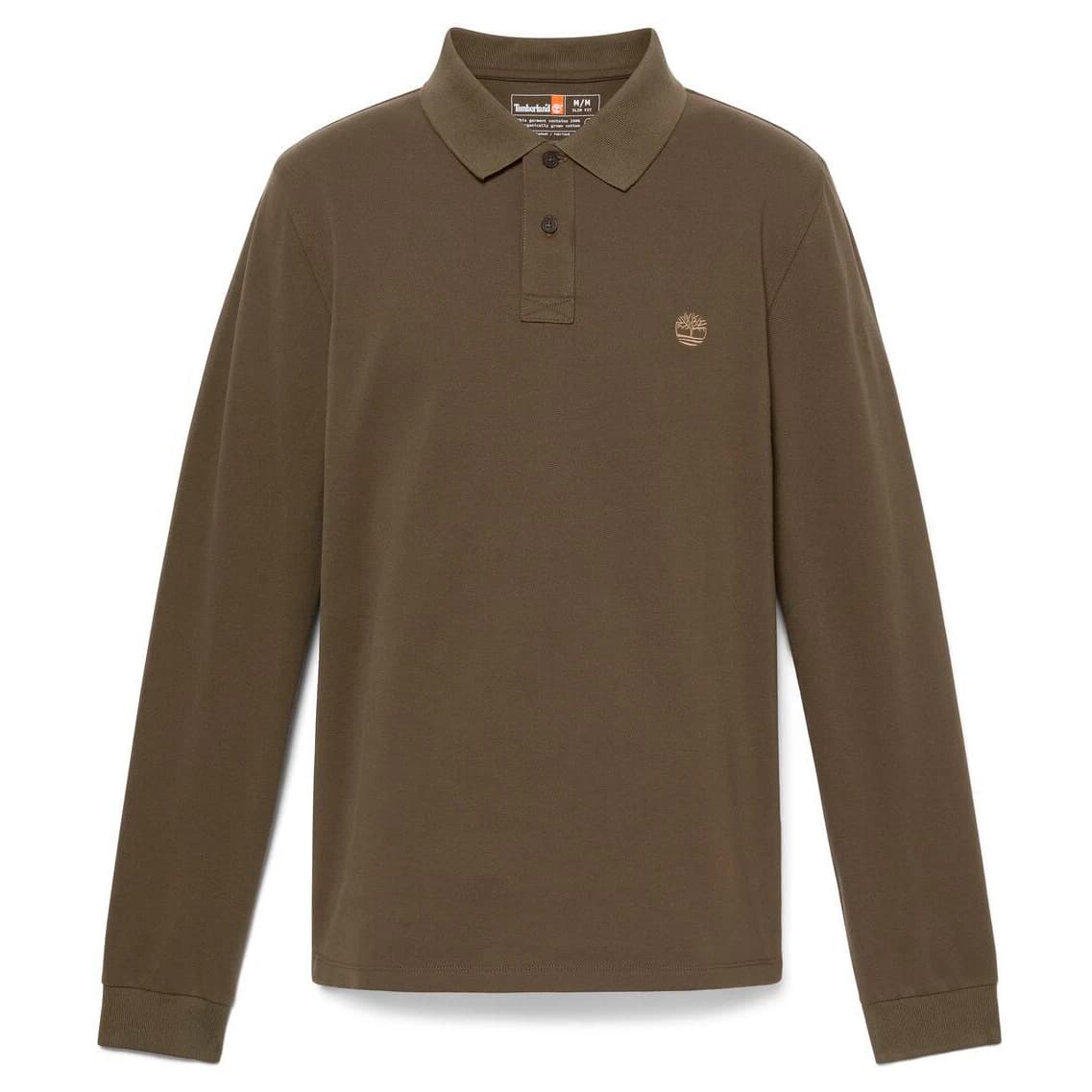 Мъжка поло тениска Timberland Millers River L/S Millers River Pique Polo shirt - Leaf Green