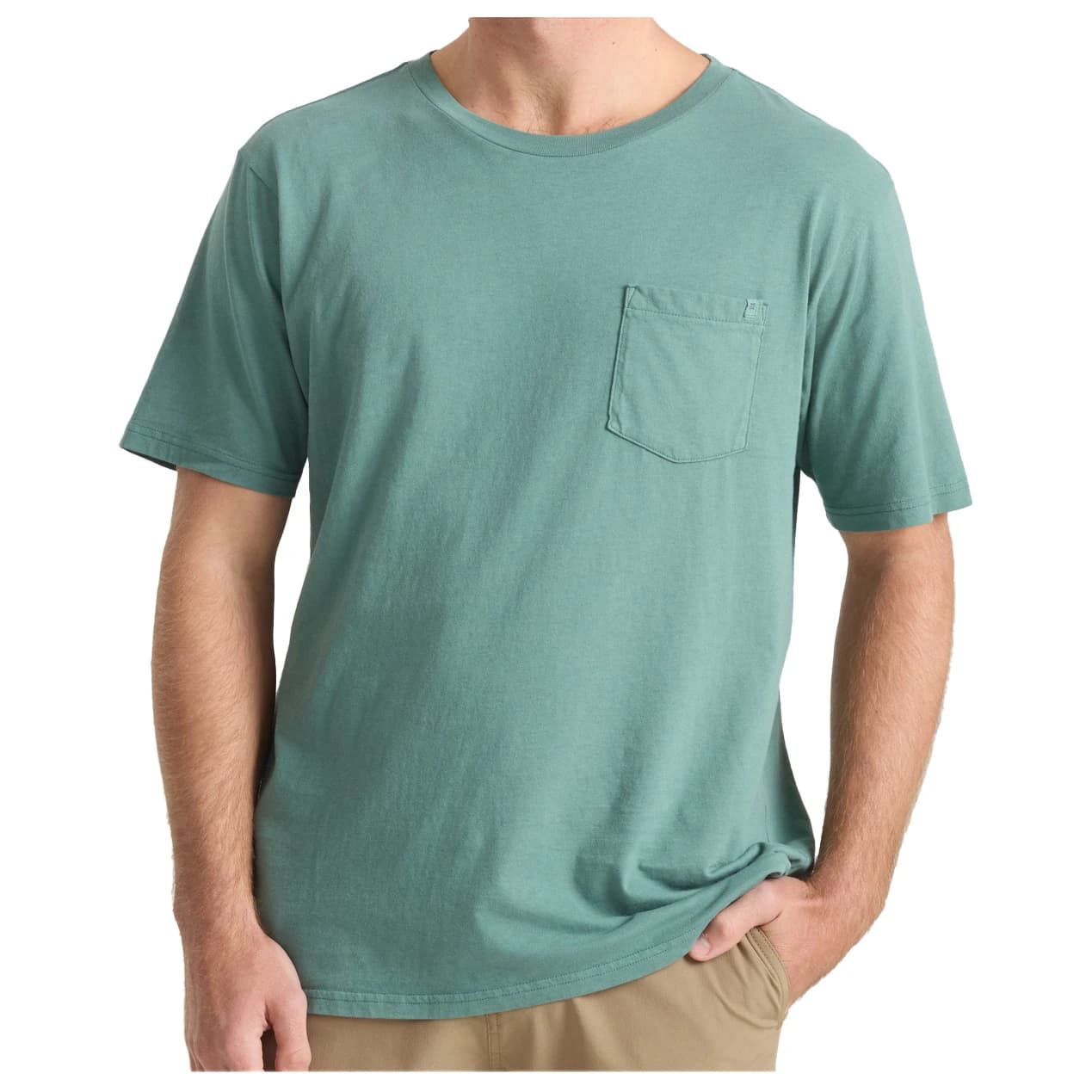 Мъжка тениска Roark Made To Fade Tee T-shirt - Washed Slate Green