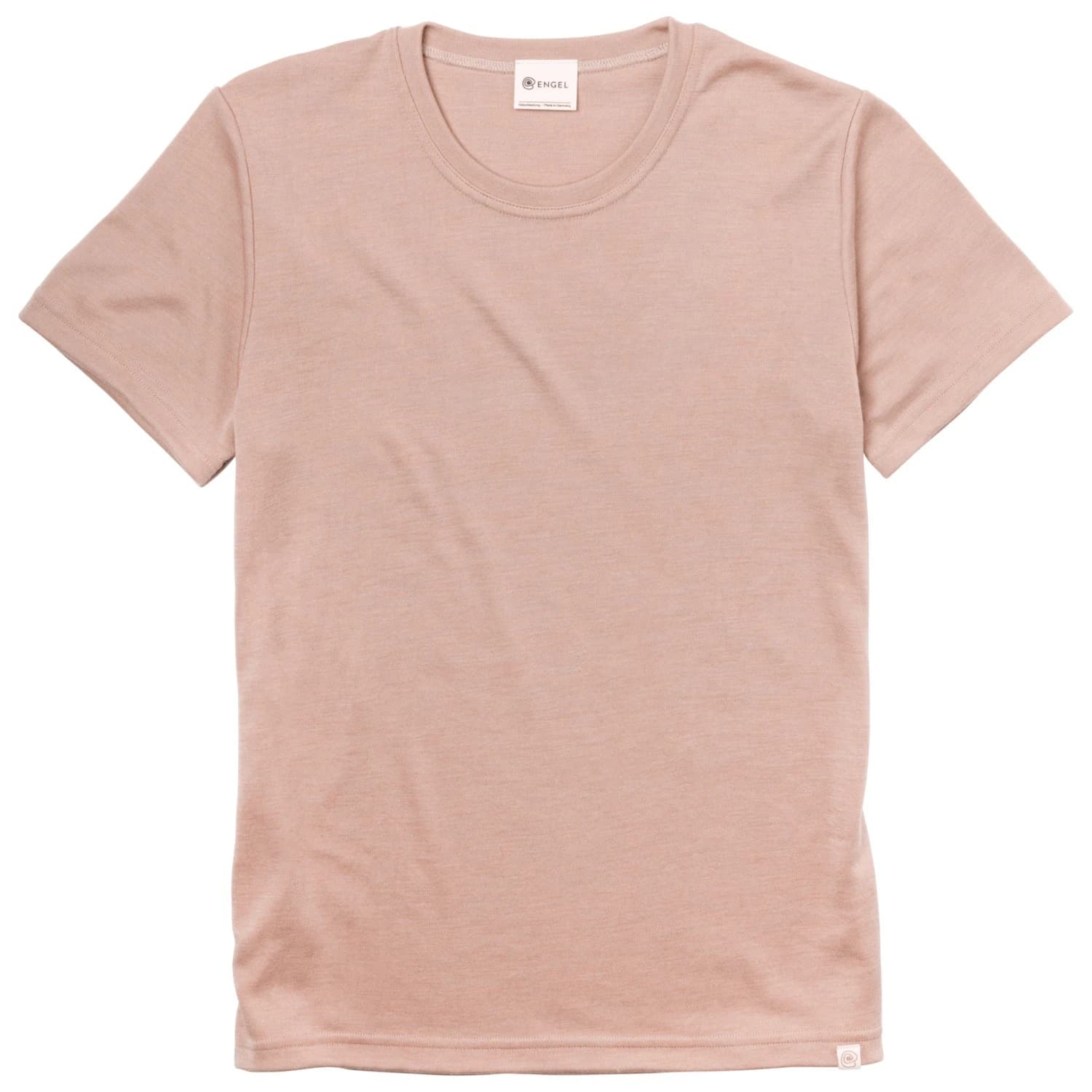 Мериносова блуза Engel Shirt S/S Merino shirt - Dustyrose
