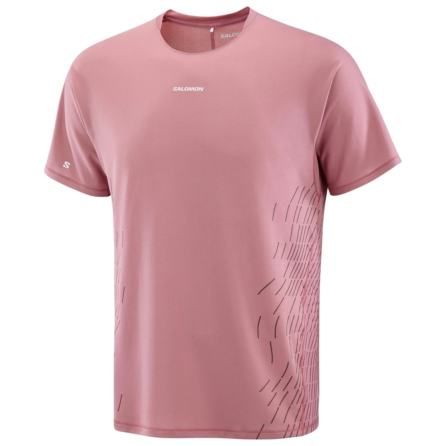 Мъжка тениска Salomon Sense Aero S/S Tee GFX Running shirt - Dusky Orchid / Huckleberry