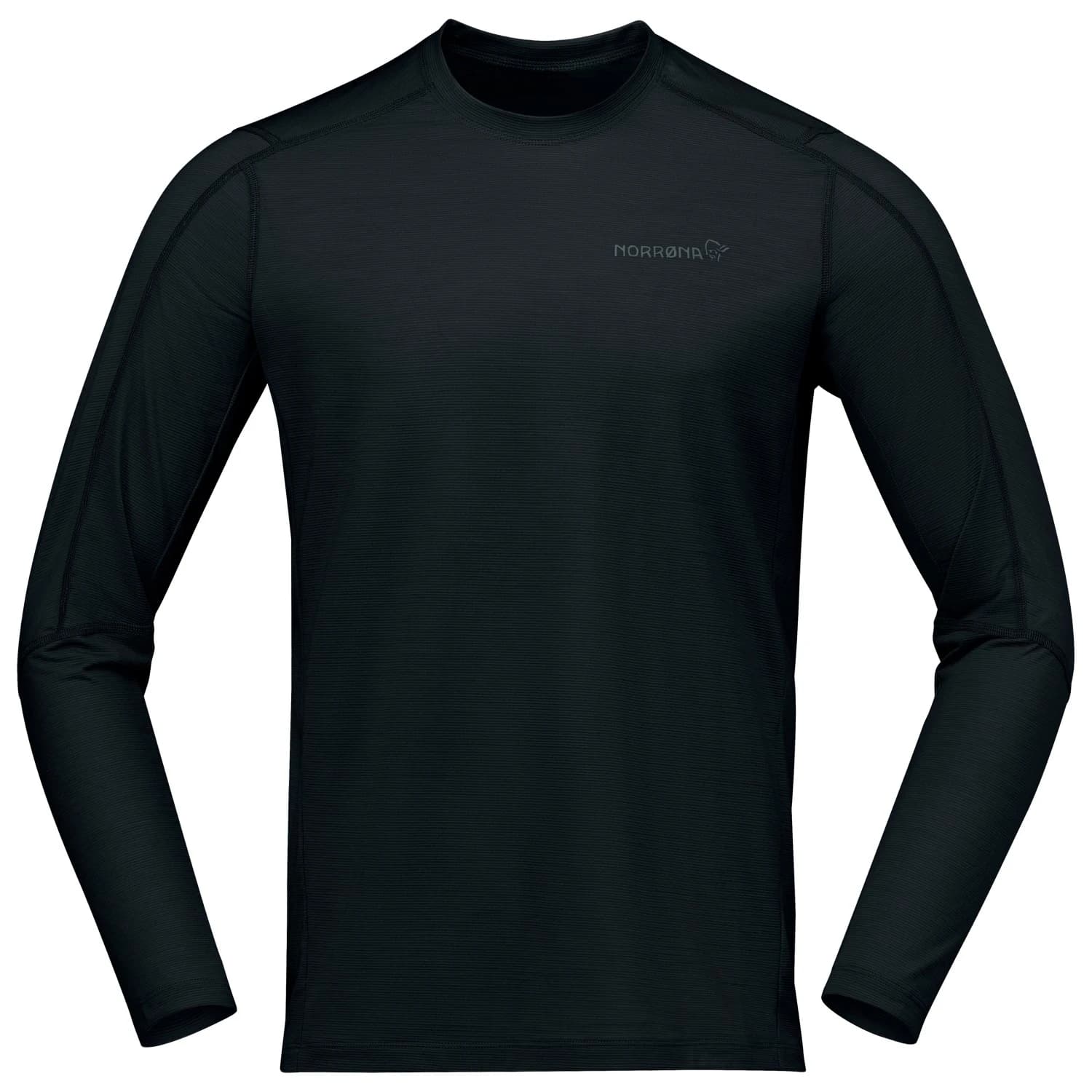 Мъжка мериносова блуза Norrøna Falketind EqualiserUll Long Sleeve Merino shirt - Caviar Black