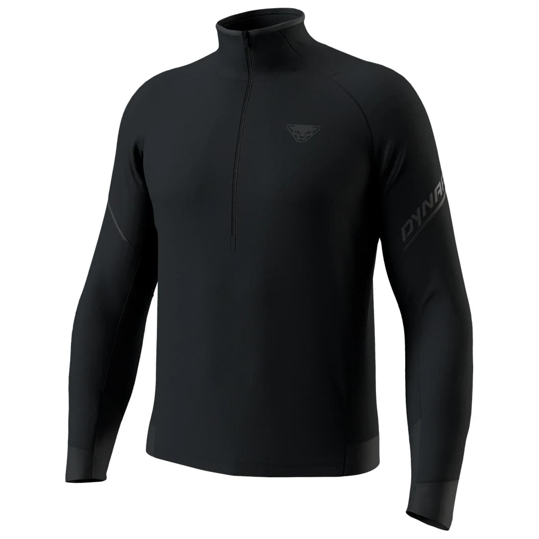 Тениска Dynafit Alpine L/S 1/2 Zip Tee Longsleeve - Black Out