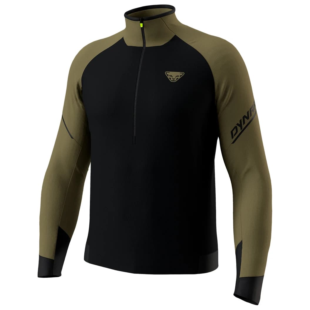 Тениска Dynafit Alpine L/S 1/2 Zip Tee Longsleeve - Military Green / 0910