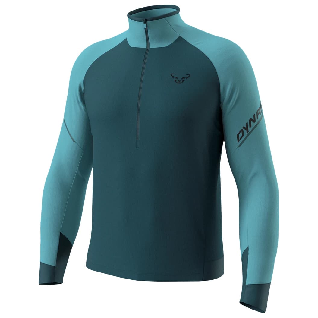 Тениска Dynafit Alpine L/S 1/2 Zip Tee Longsleeve - Smoke Blue / 0720