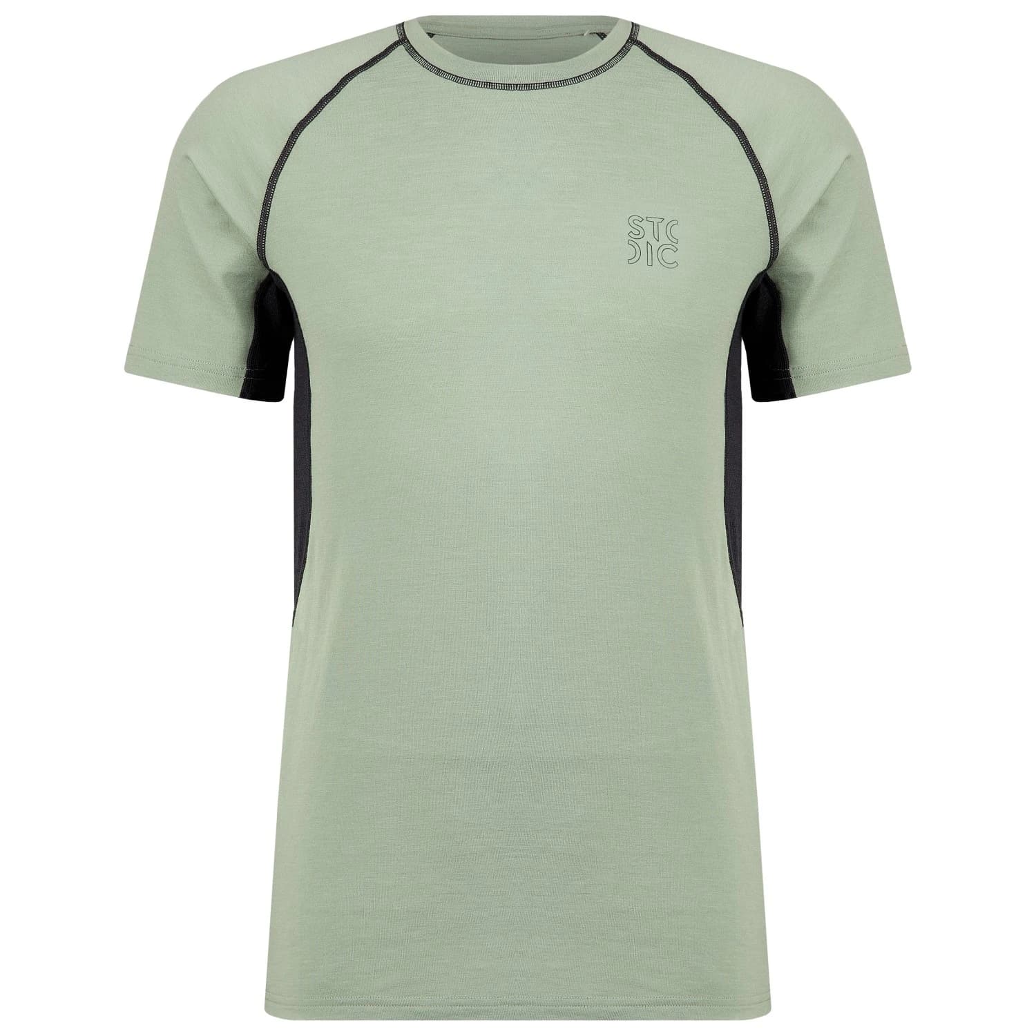 Мъжка мериносова блуза Stoic MerinoMesh150 SadjemSt. S/S Merino shirt - Agave Green / Black