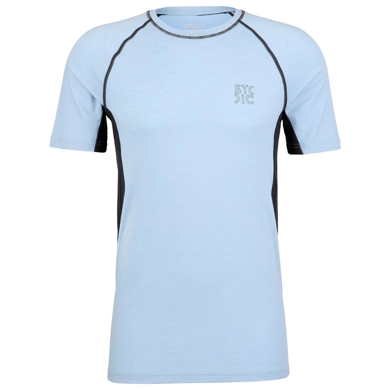 Мъжка мериносова блуза Stoic MerinoMesh150 SadjemSt. S/S Merino shirt - Light Blue / Black
