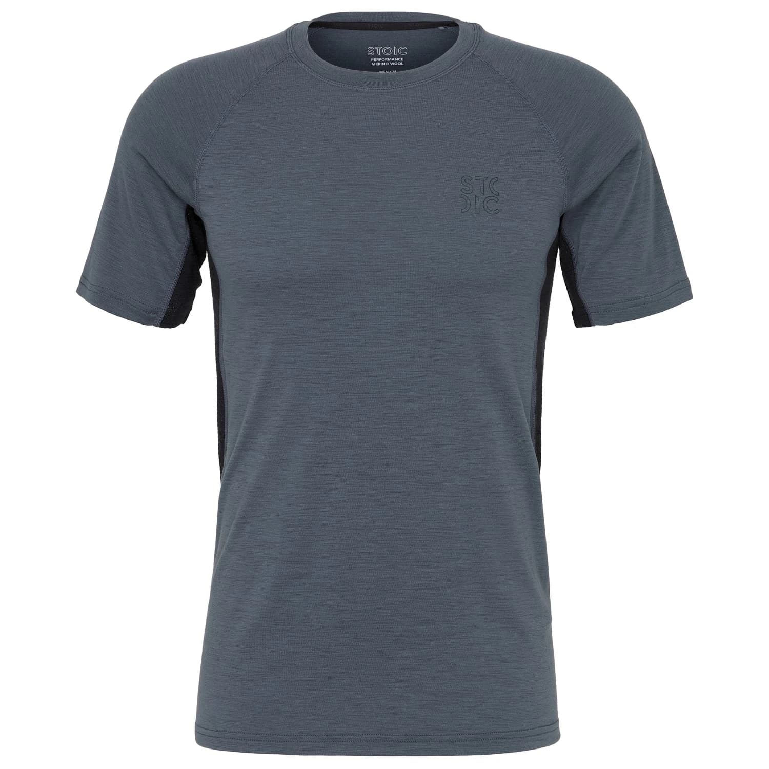 Мъжка мериносова блуза Stoic MerinoMesh150 SadjemSt. S/S Merino shirt - Ink Grey / Black