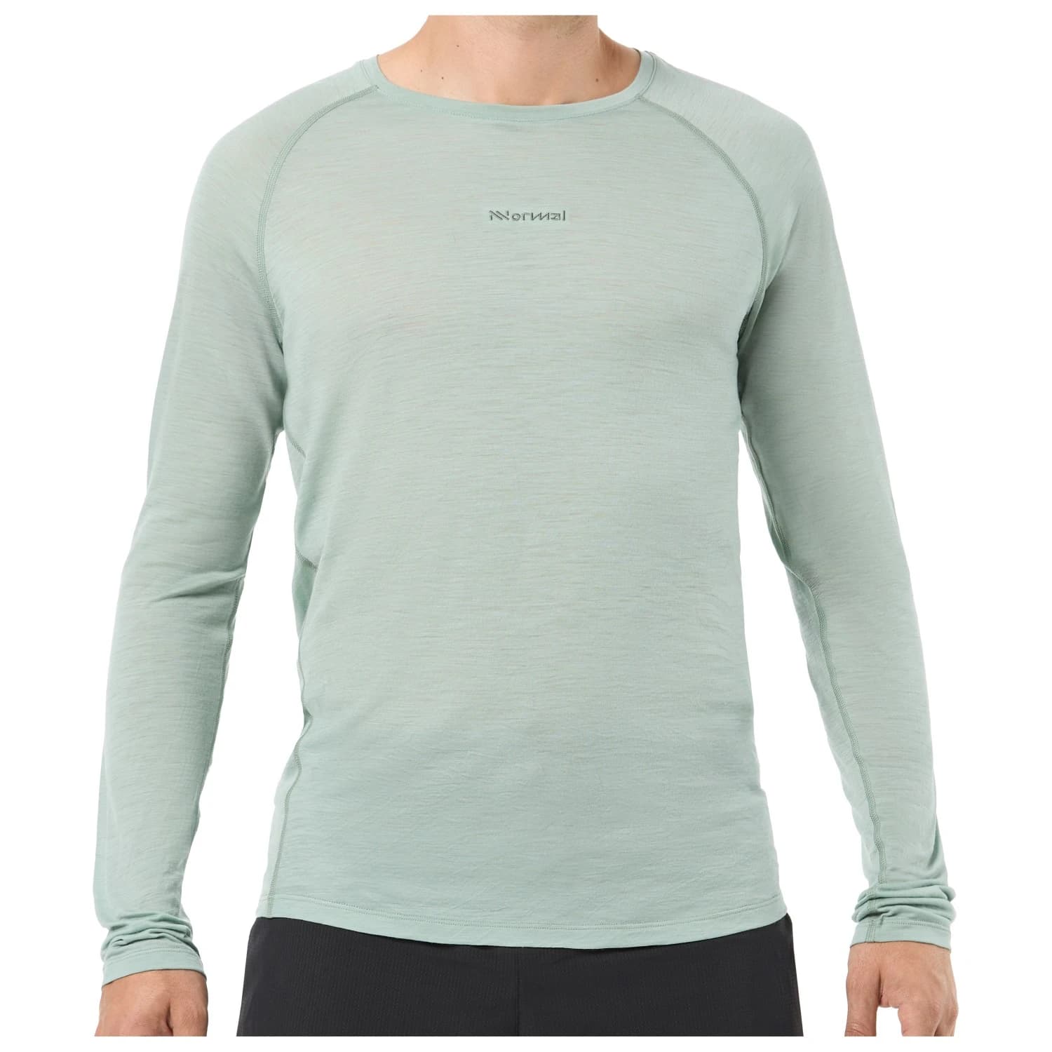 Мъжка тениска NNormal Merino Long Sleeve 02 Running shirt - Green