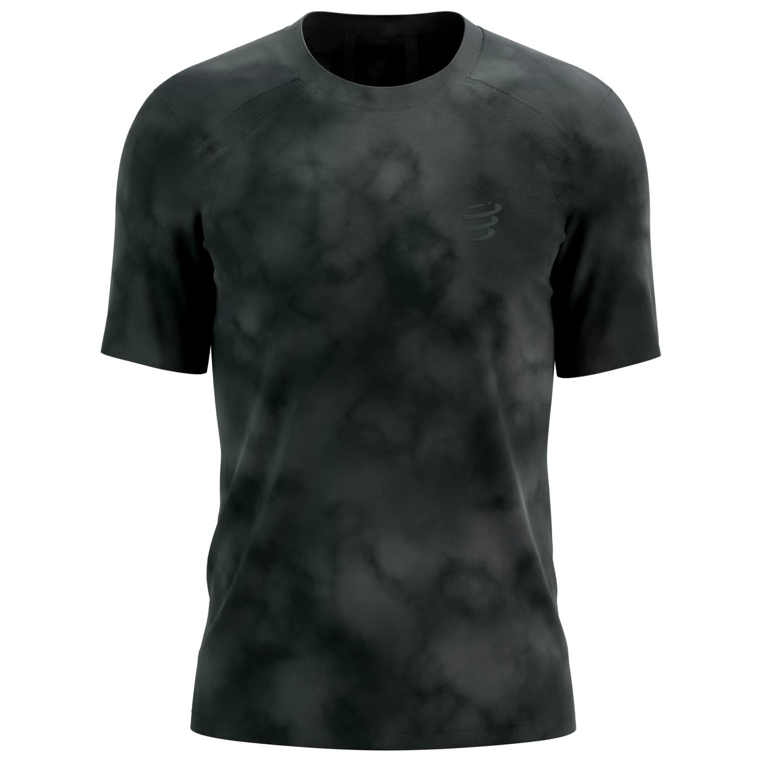 Мъжка тениска Compressport Performance S/S T-Shirt Running shirt - Black Tie Dye