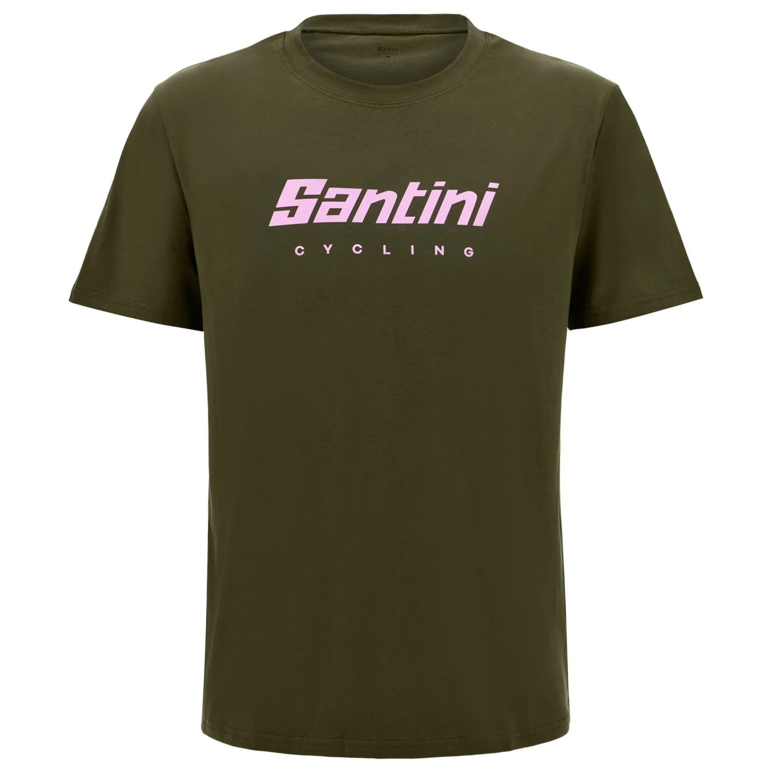 Тениска Santini Coloured Branded T-Shirt - Verde Militare