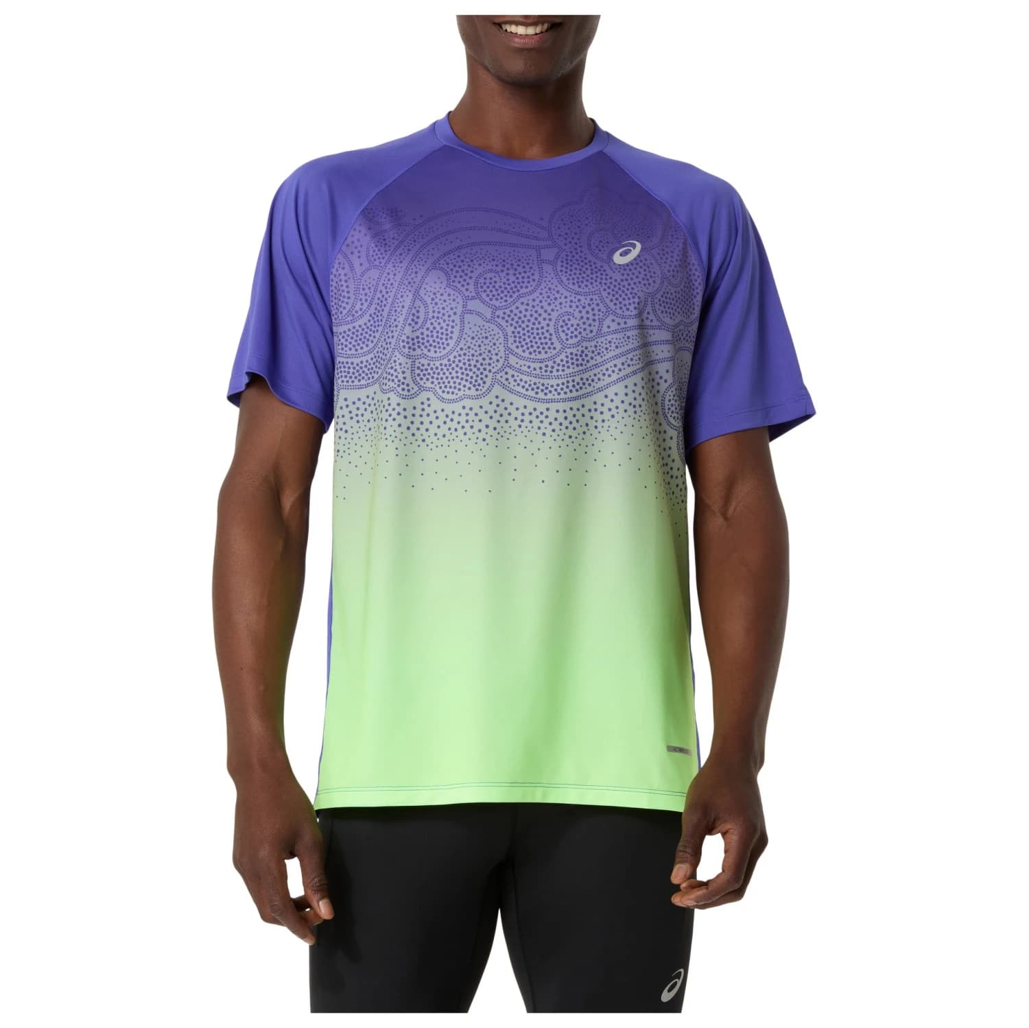 Мъжка тениска Asics Road Fade S/S Top Running shirt - Cobalt Burst / Illuminate Green