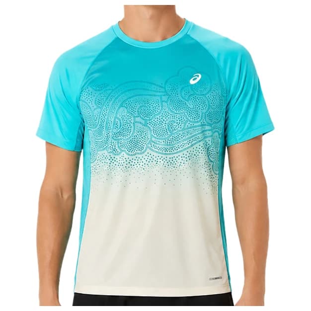 Мъжка тениска Asics Road Fade S/S Top Running shirt - Energy Aqua