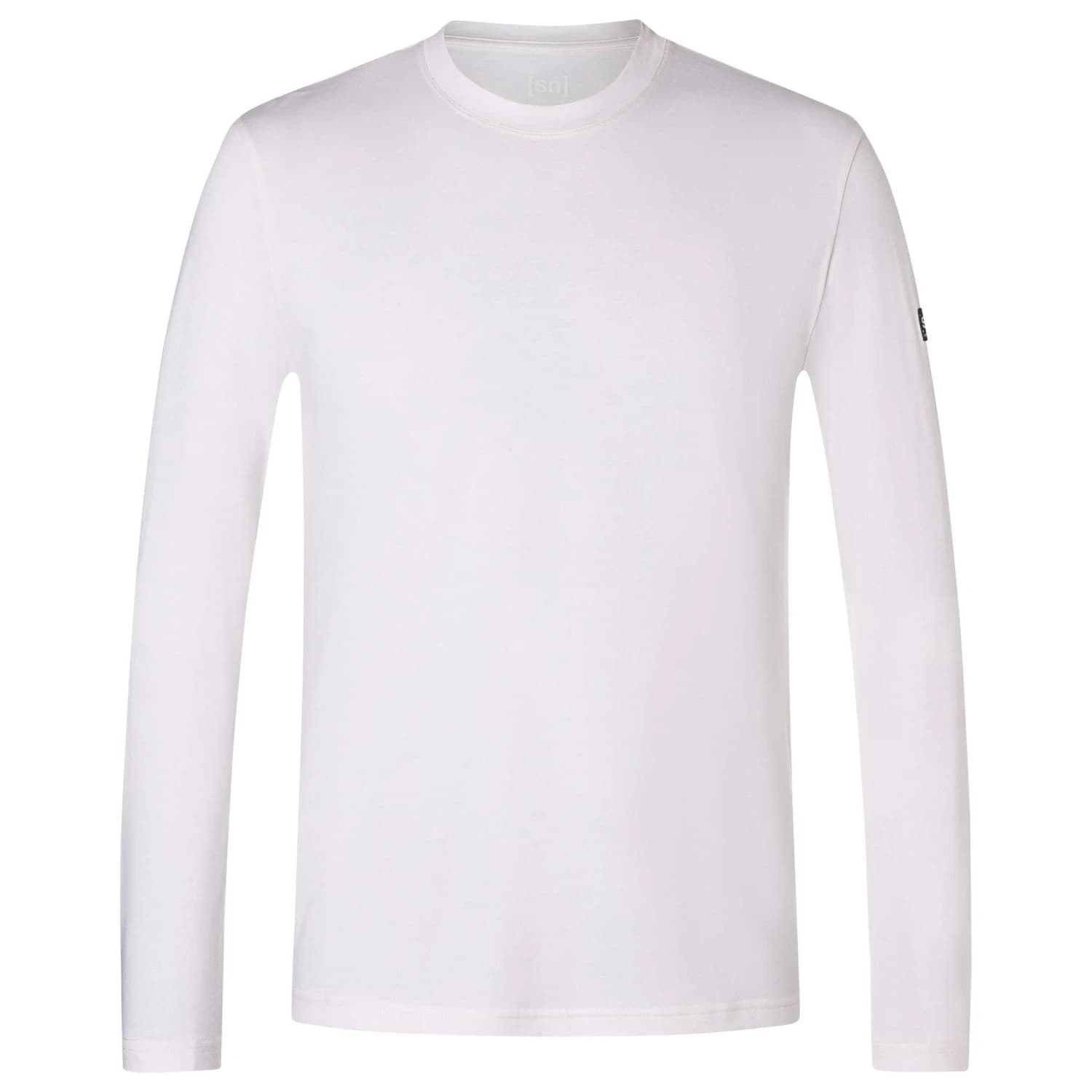 Мъжка мериносова блуза Super.natural Casual Bio Cotton L/S Merino shirt - Bright White