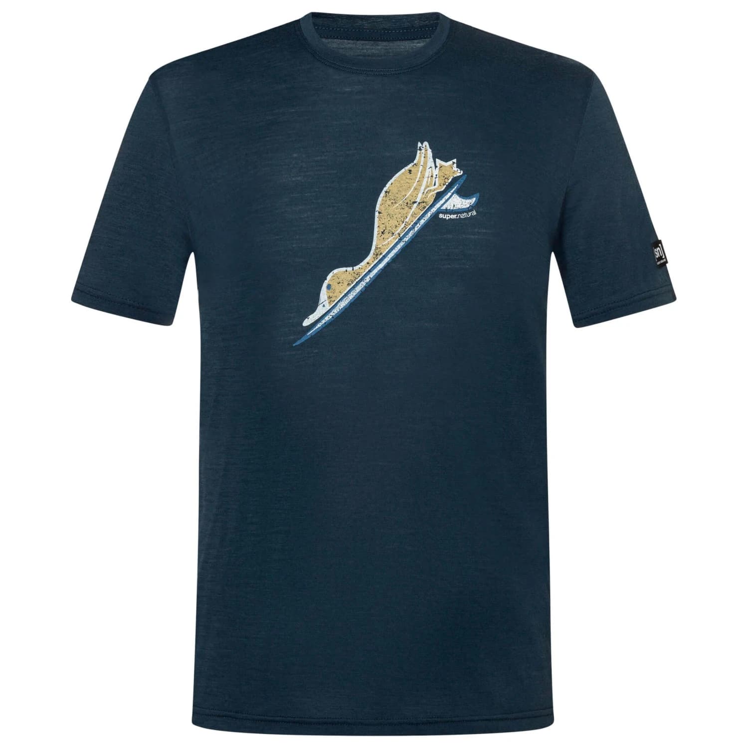 Мъжка мериносова блуза Super.natural Duck Dive Tee Merino shirt - Blueberry / Various