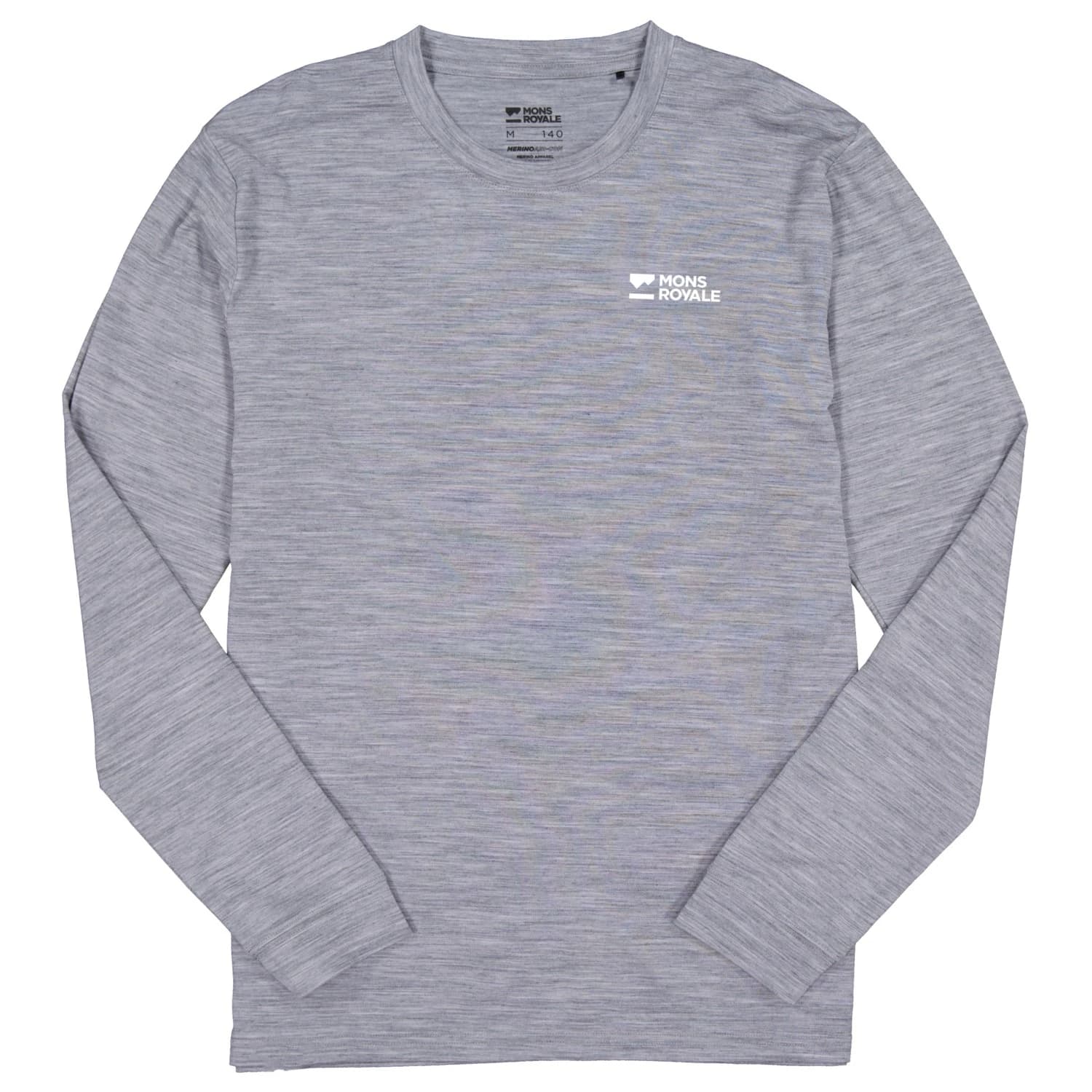 Мъжка мериносова блуза Mons Royale Icon Merino Long Sleeve Merino shirt - Grey Heather