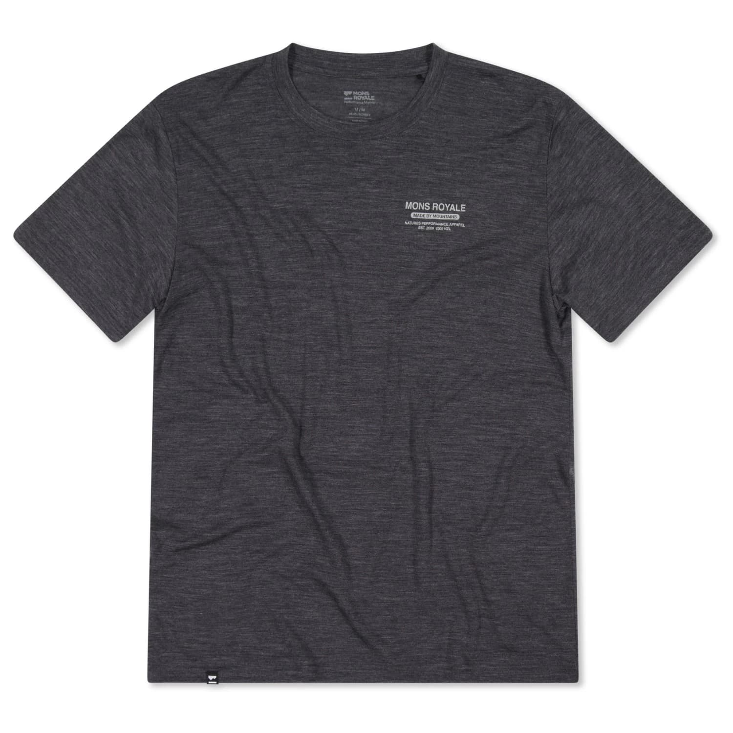 Мъжка мериносова блуза Mons royale Zephyr Merino Tencel T-Shirt Merino shirt - Smoke
