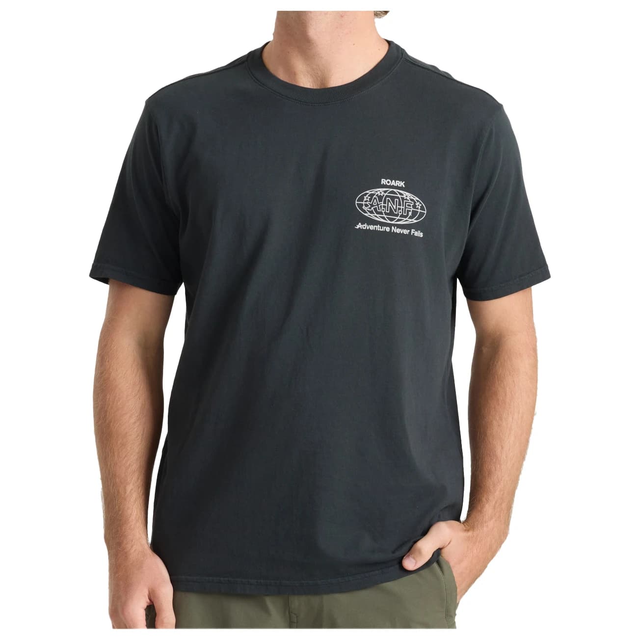 Мъжка тениска Roark ANF Adventure Never Fails T-shirt - Black