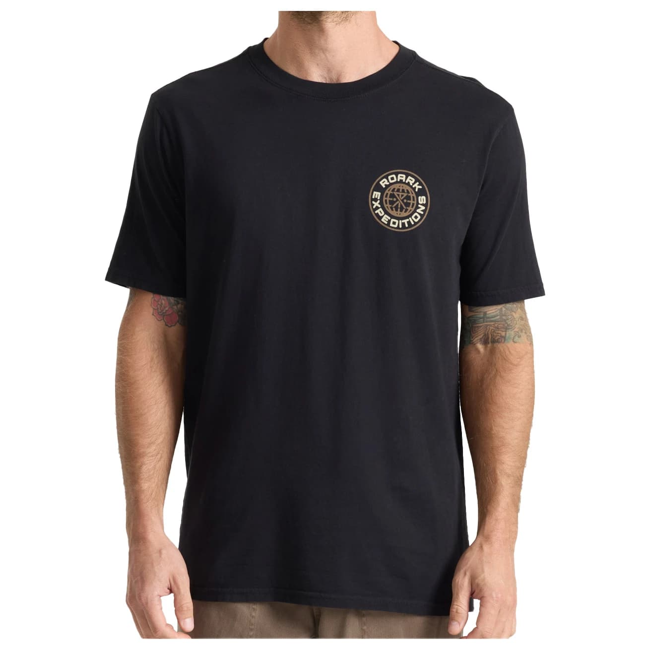 Мъжка тениска Roark Goin Global T-shirt - Black