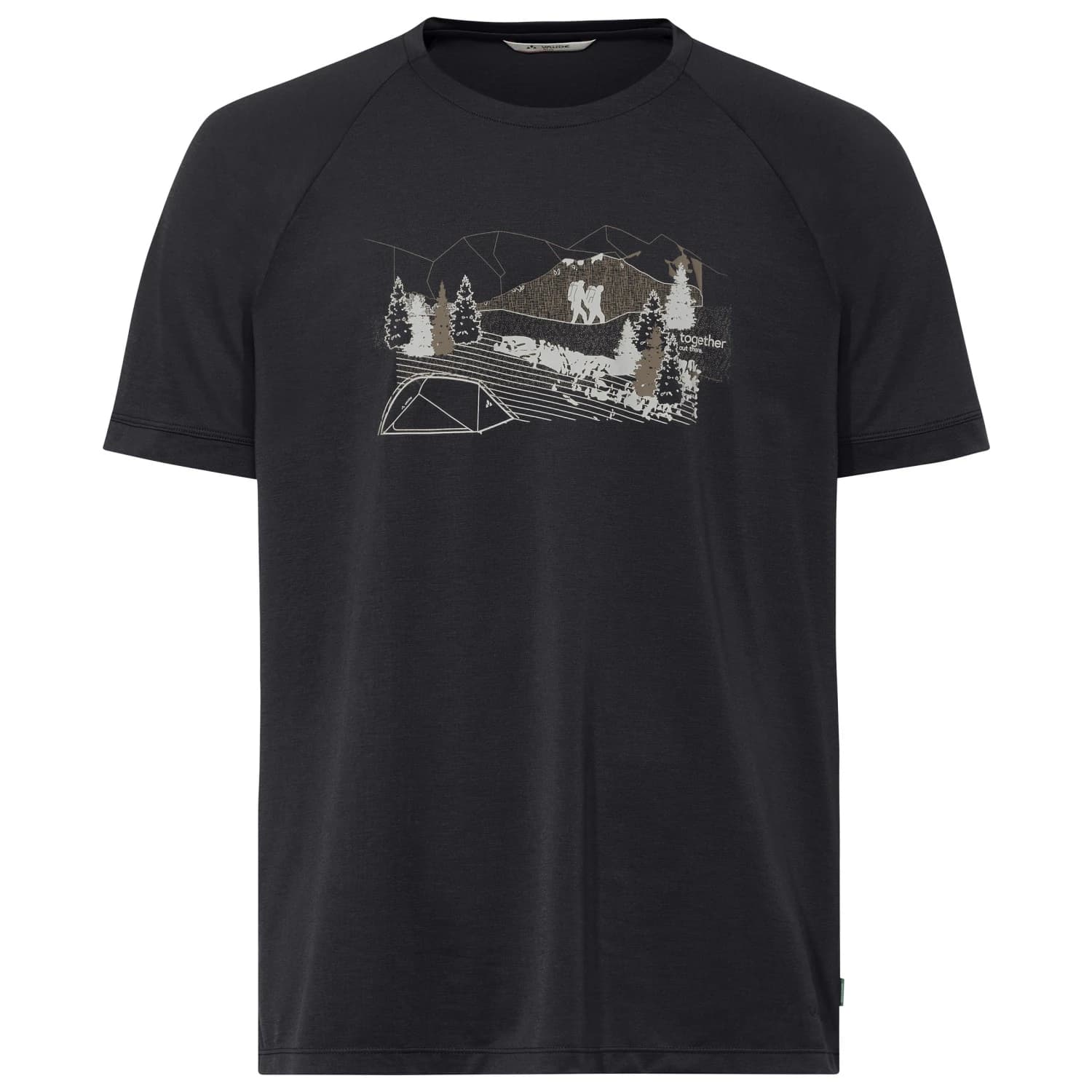 Мъжка тениска Vaude Gleann T-Shirt II T-shirt - Black