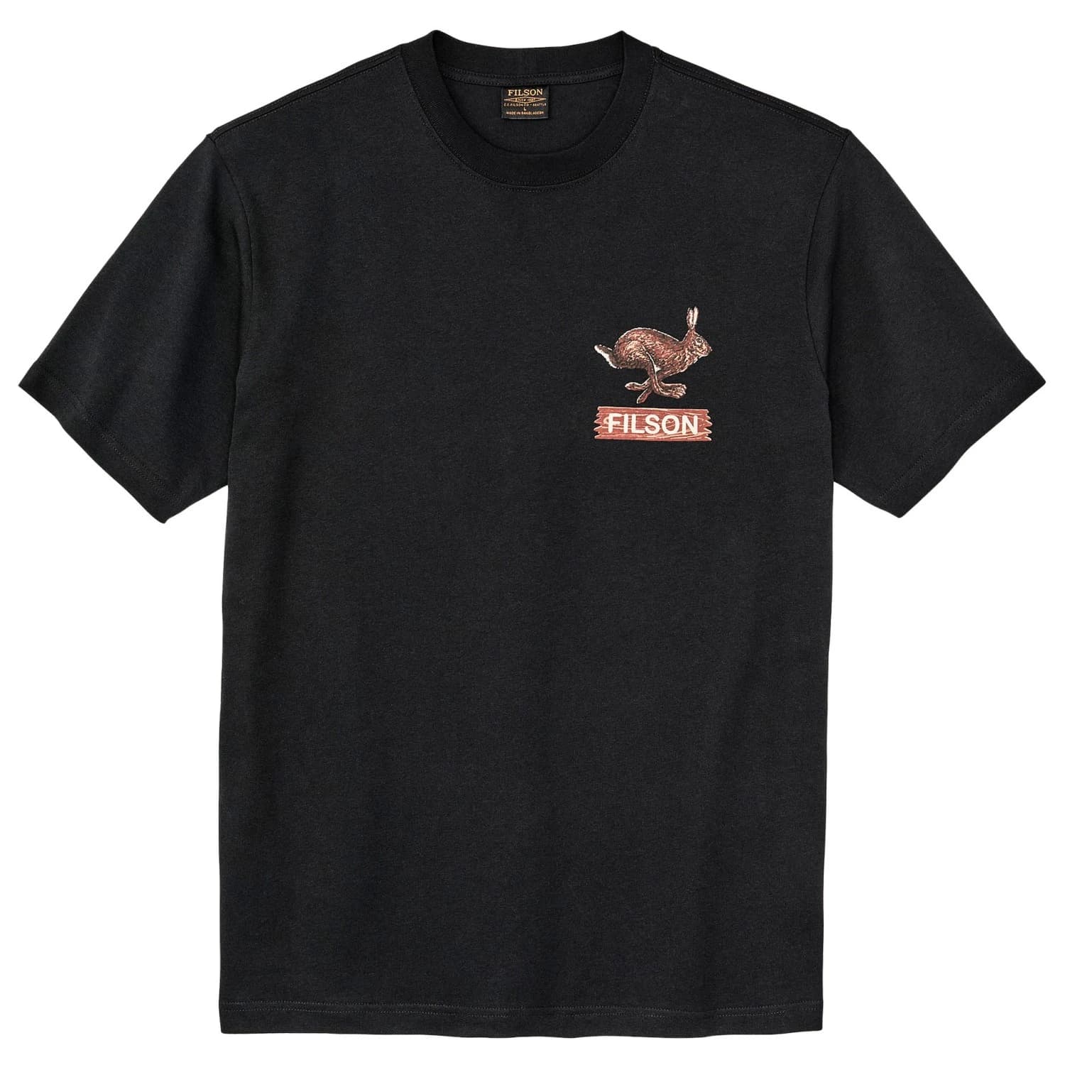 Мъжка тениска Filson S/S Frontier Graphic T-Shirt - Black / Hare Chase