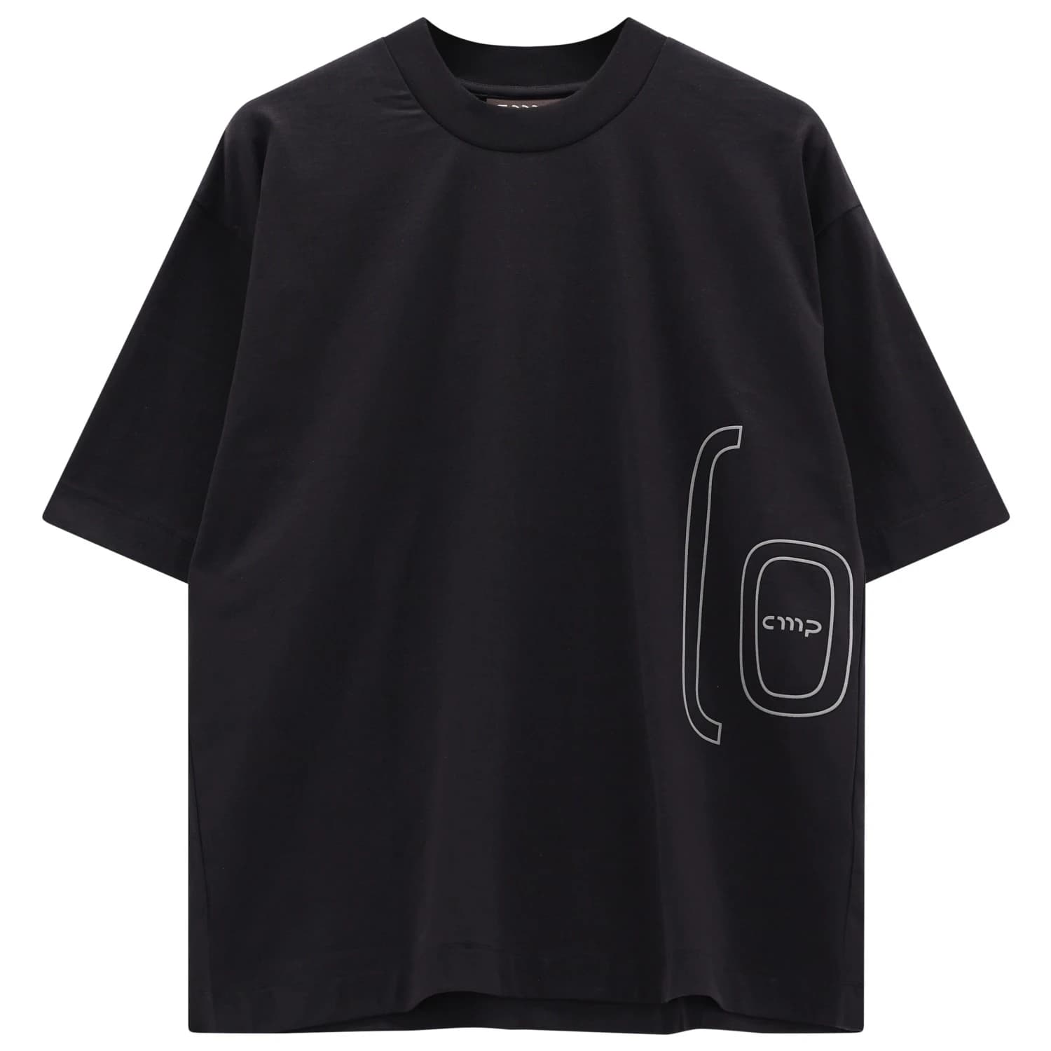 Мъжка тениска CMP Loose Fit T-Shirt - Nero / Dove Grey