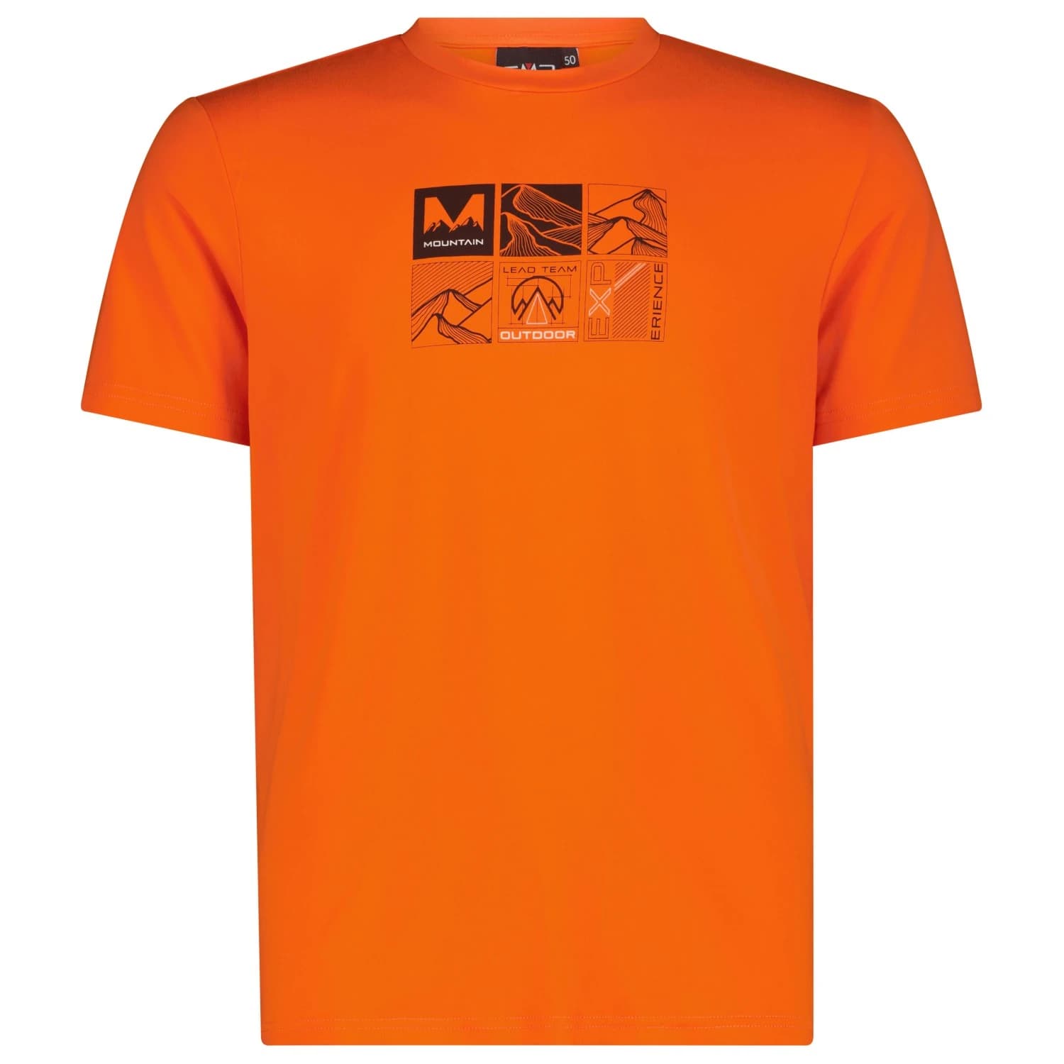 Мъжка спортна тениска CMP S/S T-Shirt Sport shirt - Orange